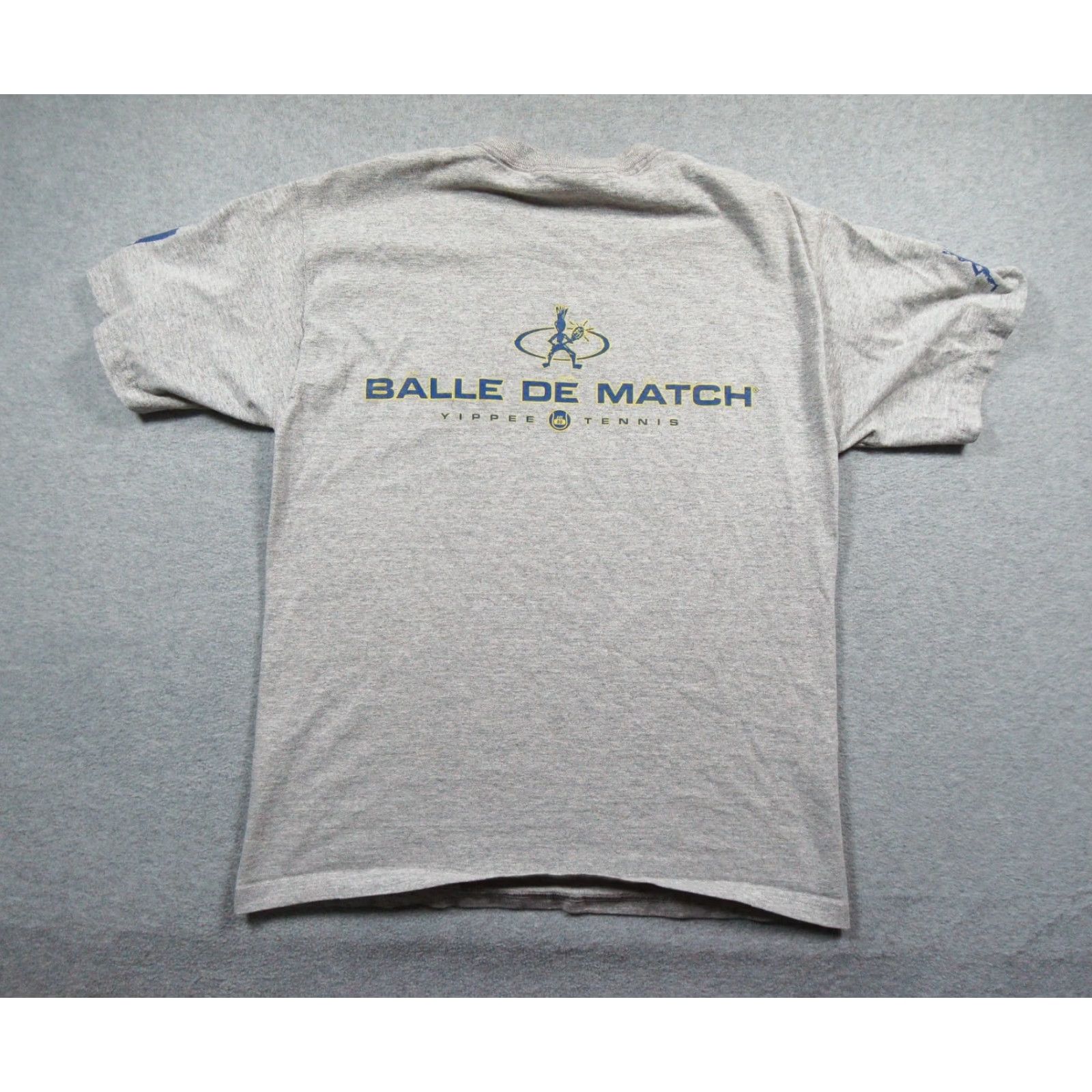 Fruit Of The Loom VINTAGE Fruit of the Loom Siebel Open Tennis Shirt Mens Large Gray T-Shirt 2004 Y2K Size US L / EU 52-54 / 3 - 7 Thumbnail