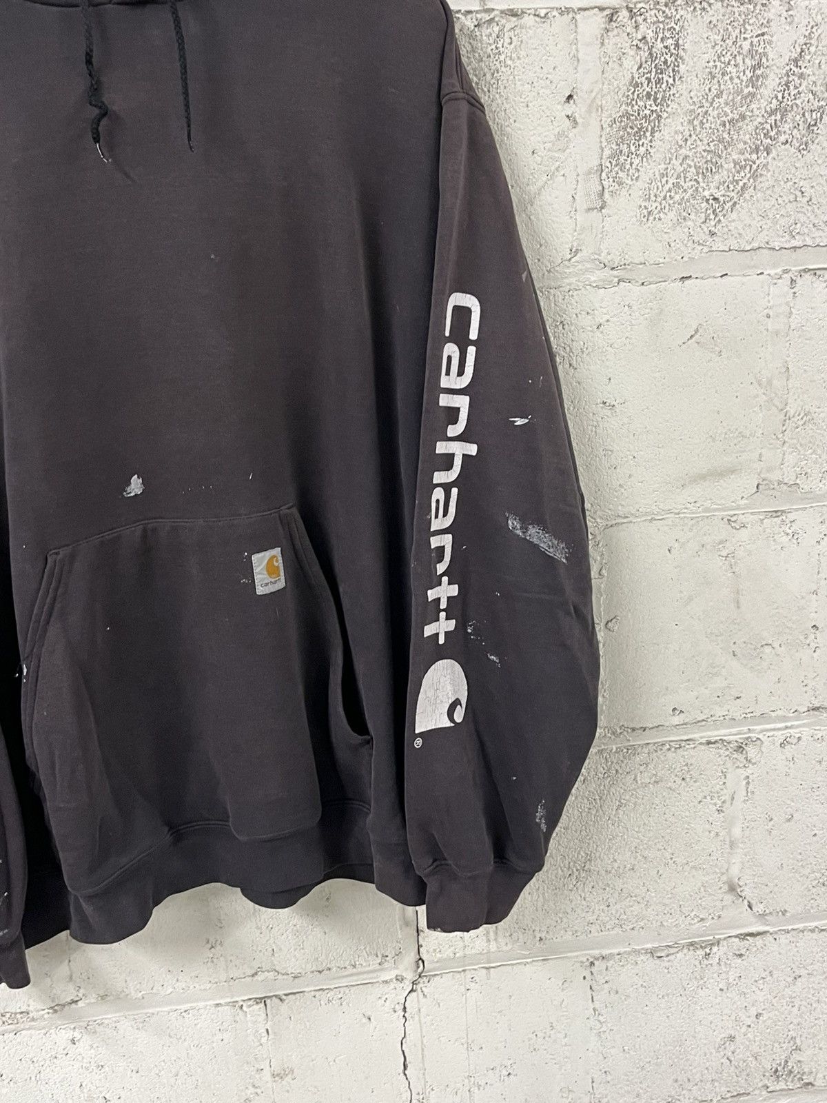 Carhartt Thrashed and faded carhartt hoodie earth tone boxy rare Size US XXL / EU 58 / 5 - 3 Thumbnail