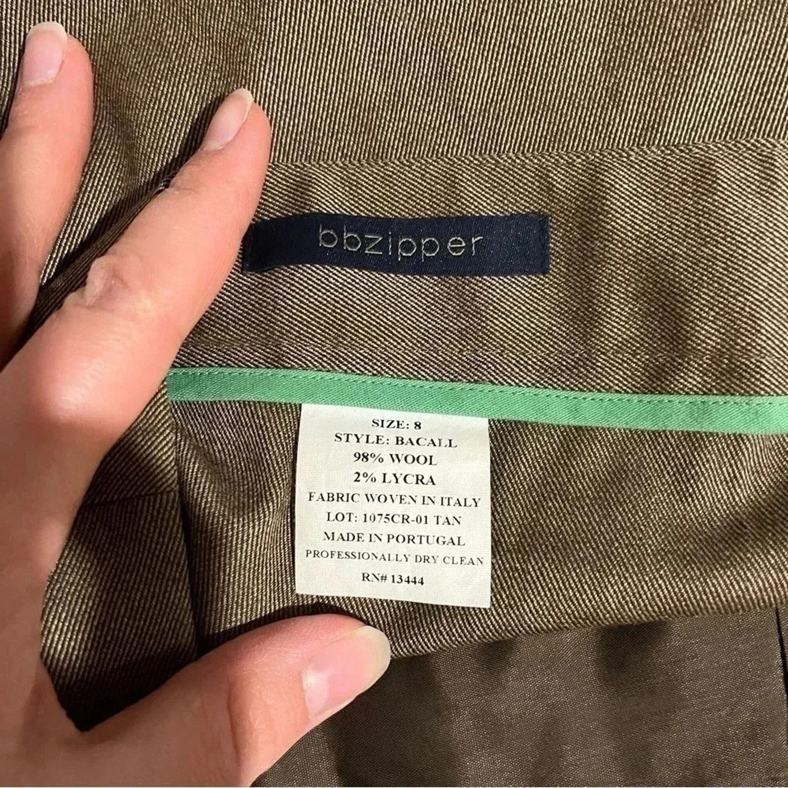 Barry Bricken Barry Bricken bbzipper Bacall Trousers Brown Wool Size 8 Size 30" / US 8 / IT 44 - 2 Thumbnail