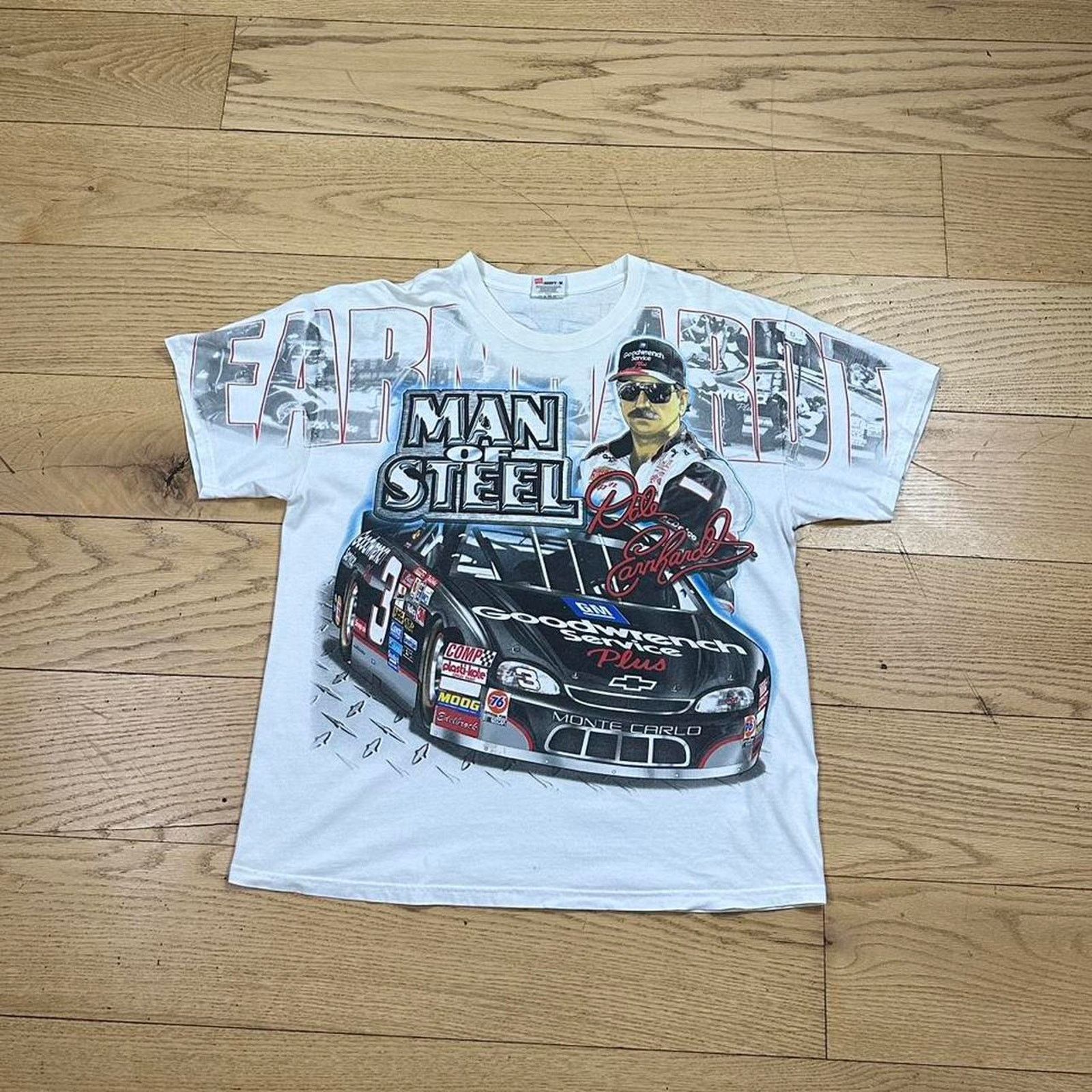 NASCAR × Vintage Vintage Dale Earnhardt Nascar T-shirt Size US XL / EU 56 / 4 - 1 Thumbnail