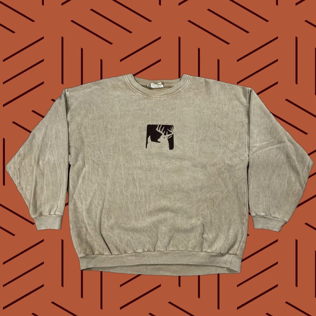 Vintage VINTAGE ARTISANS DEER HUNTING BUCK FLEECE SWEATSHIRT KNIT TEXTURED MENS XL Size US XL / EU 56 / 4 - 1 Thumbnail