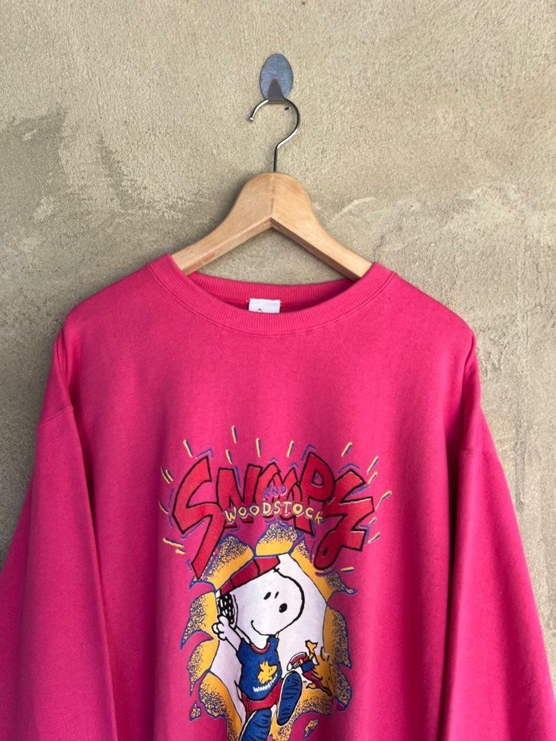 Peanuts Vintage Snoopy And Woodstock Cartoon Sweatshirt Size US L / EU 52-54 / 3 - 3 Thumbnail