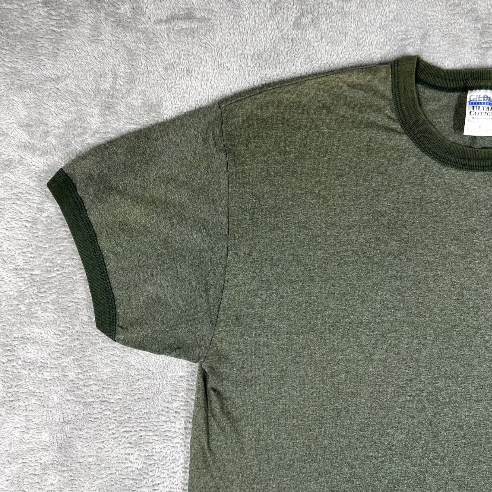 Gildan VINTAGE Camp Whitsett 2006 Boy Scout Camp XL Green Gildan Ultra Cotton Ringer T-Shirt Size US XL / EU 56 / 4 - 2 Thumbnail