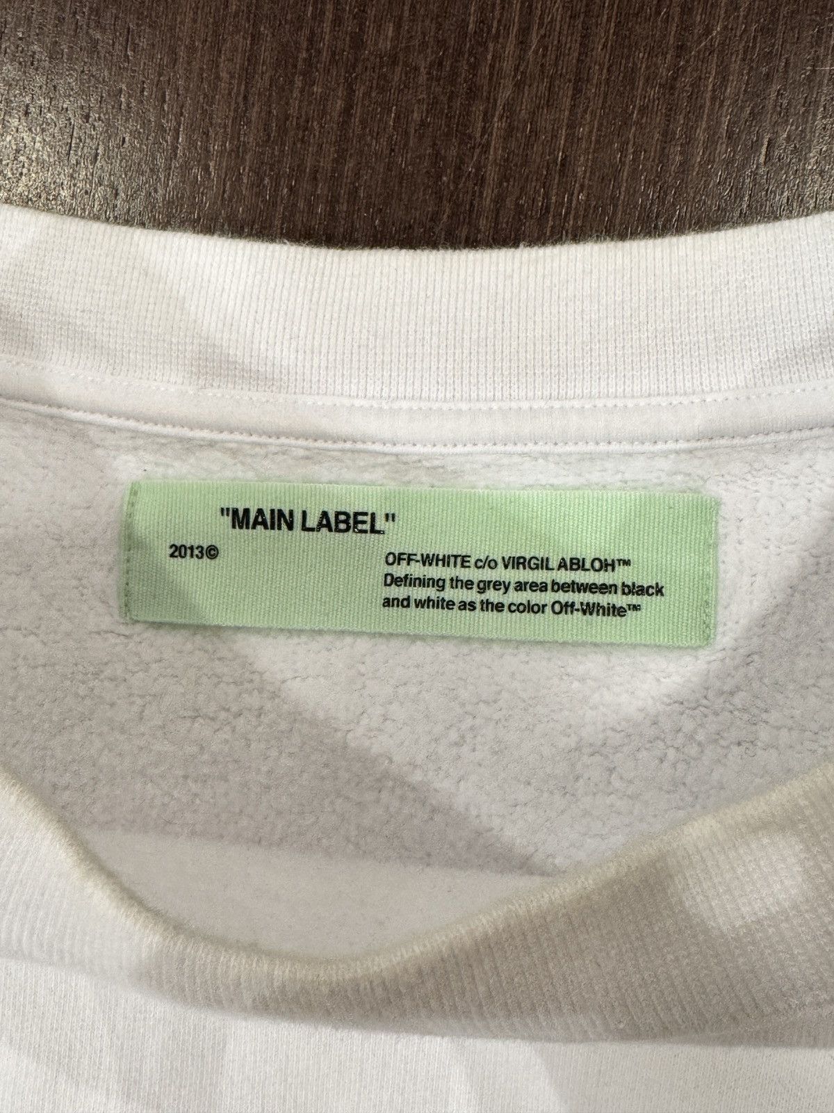 Off-White Off-White ‘Seeing Things’ Crewneck White Size US XL / EU 56 / 4 - 4 Thumbnail
