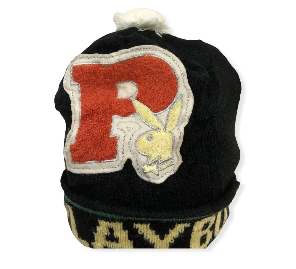 Playboy × Vintage Vintage Playboy Big Logo Beanie Hat Size ONE SIZE - 6 Thumbnail