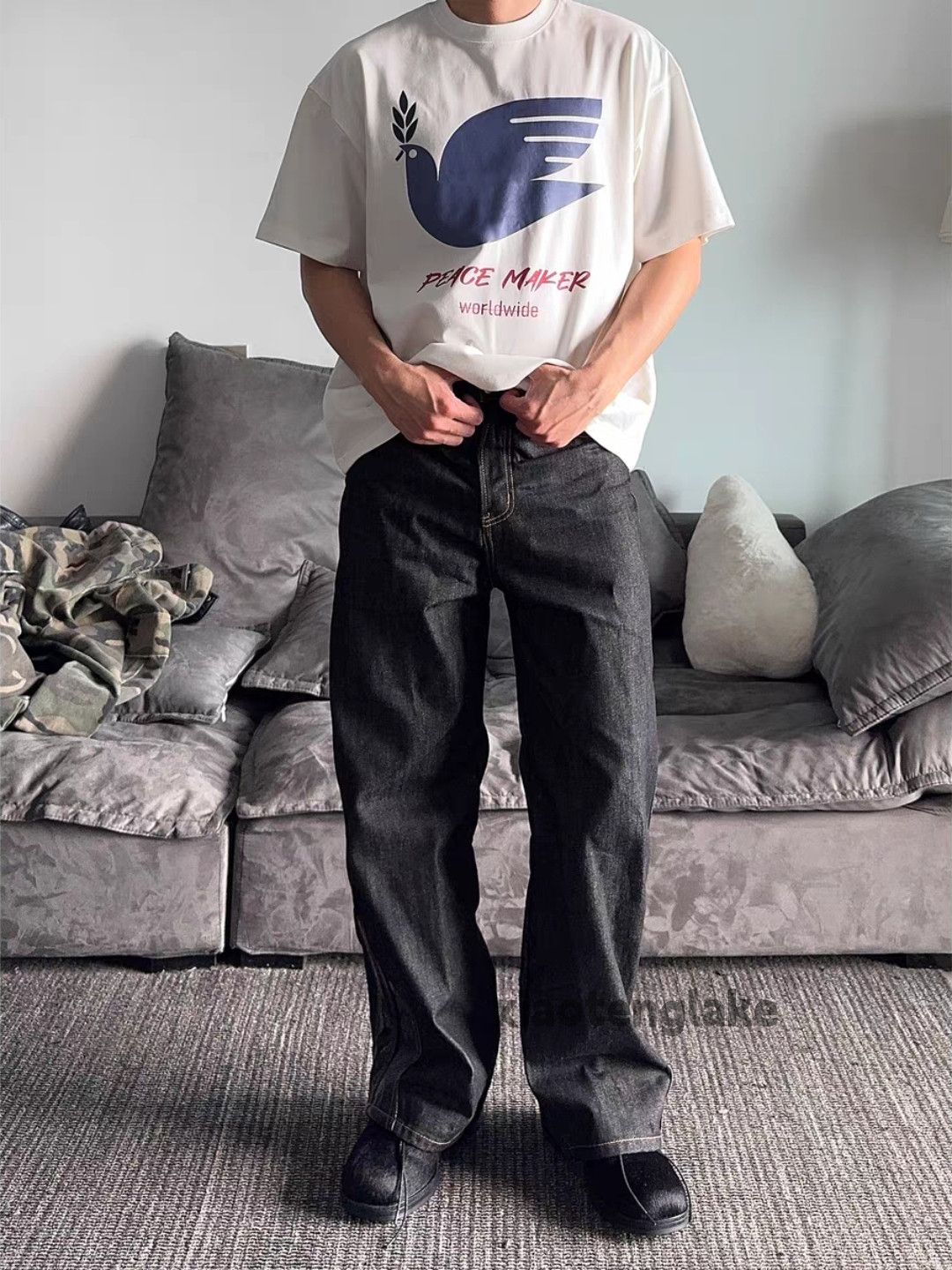 Designer × Vintage Unisex utility skate hiphop pattern yuppie graphic t shirt Size US M / EU 48-50 / 2 - 1 Thumbnail