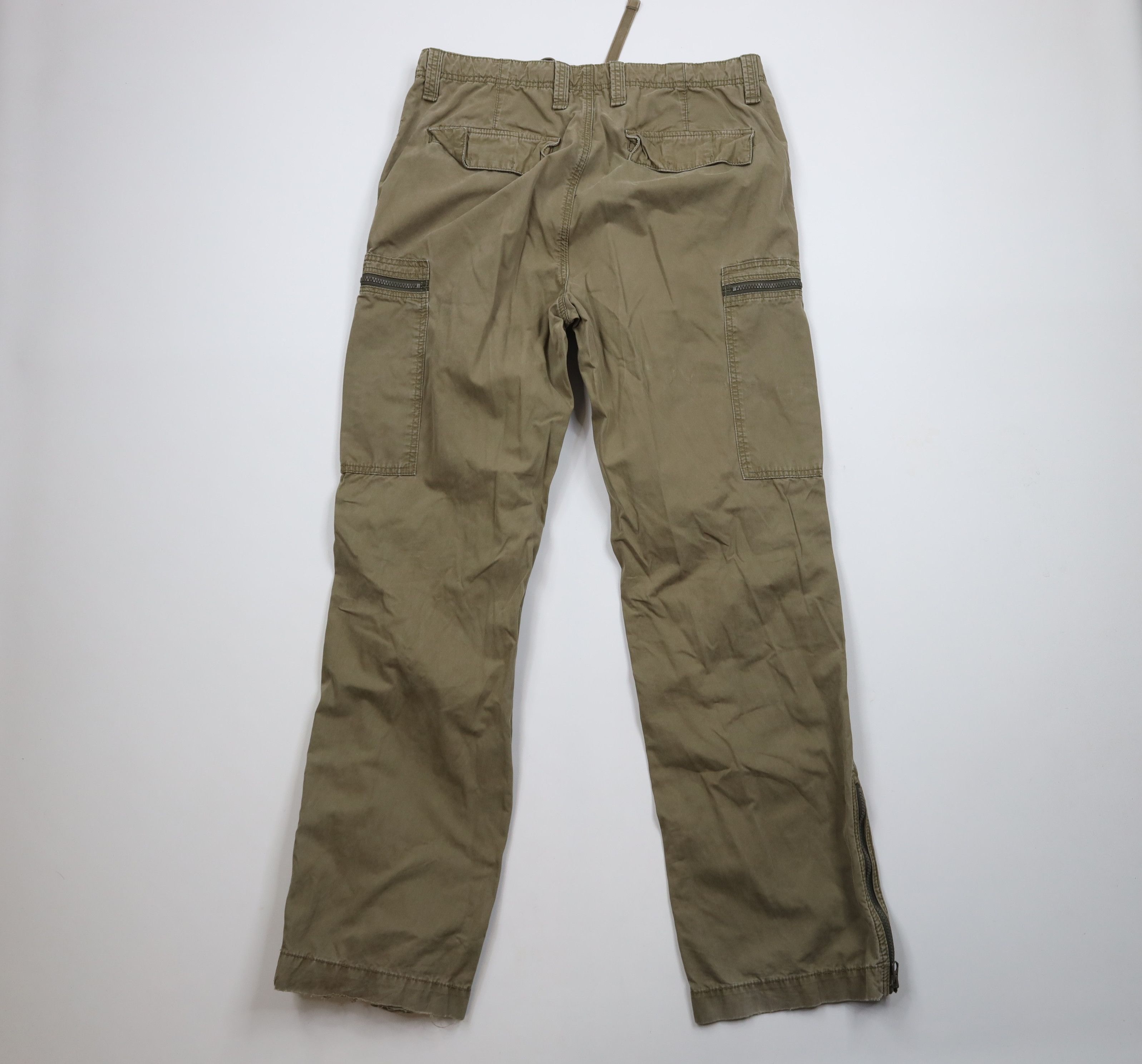 Express × Vintage Vintage Y2K Express X2 Military Baggy Wide Leg Cargo Pants Size US 36 / EU 52 - 9 Thumbnail