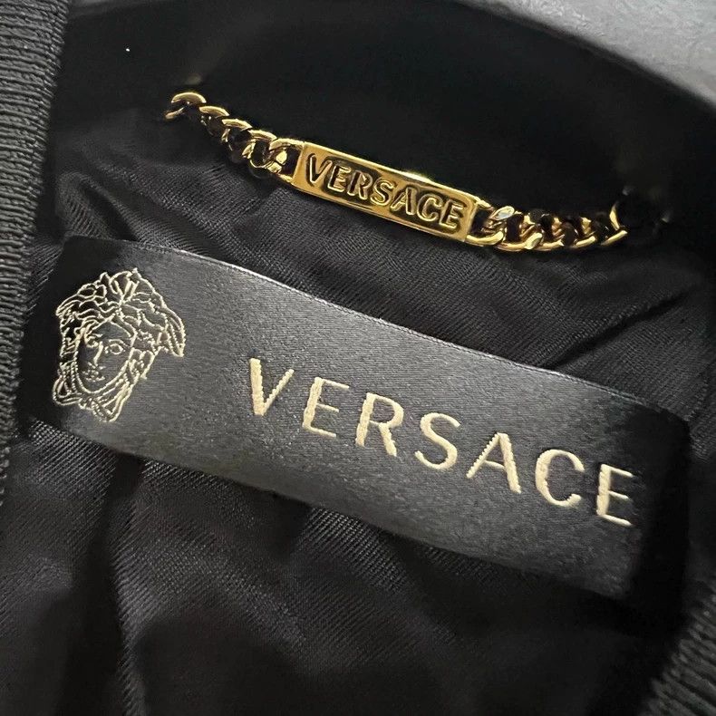 Versace Versace The rhinestone pattern is printed all over the jac Size S / US 4 / IT 40 - 2 Thumbnail