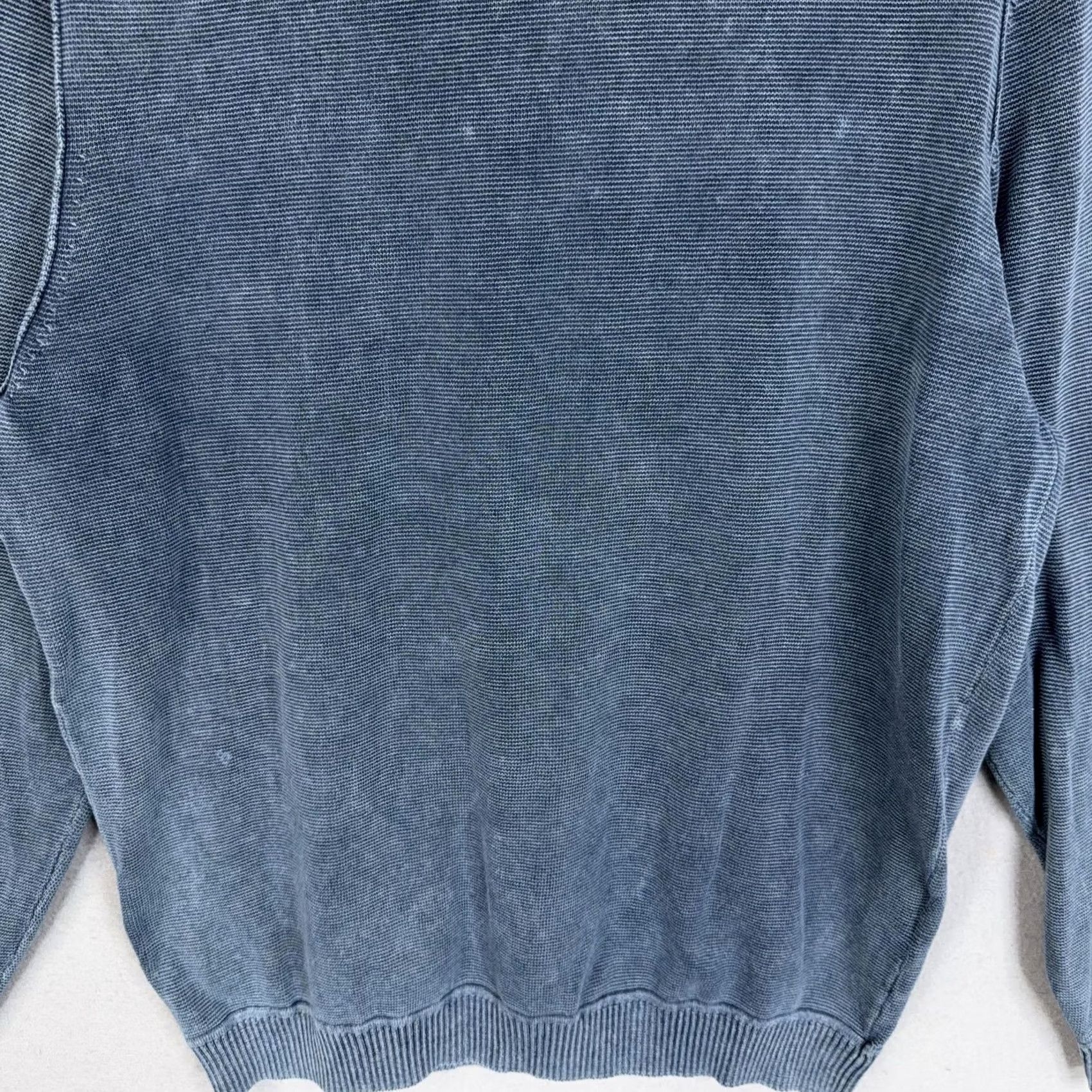 Tommy Bahama Tommy Bahama Sweater Mens Large Blue V Neck Pullover Pigment Dyed Washed Casual Size US L / EU 52-54 / 3 - 7 Thumbnail