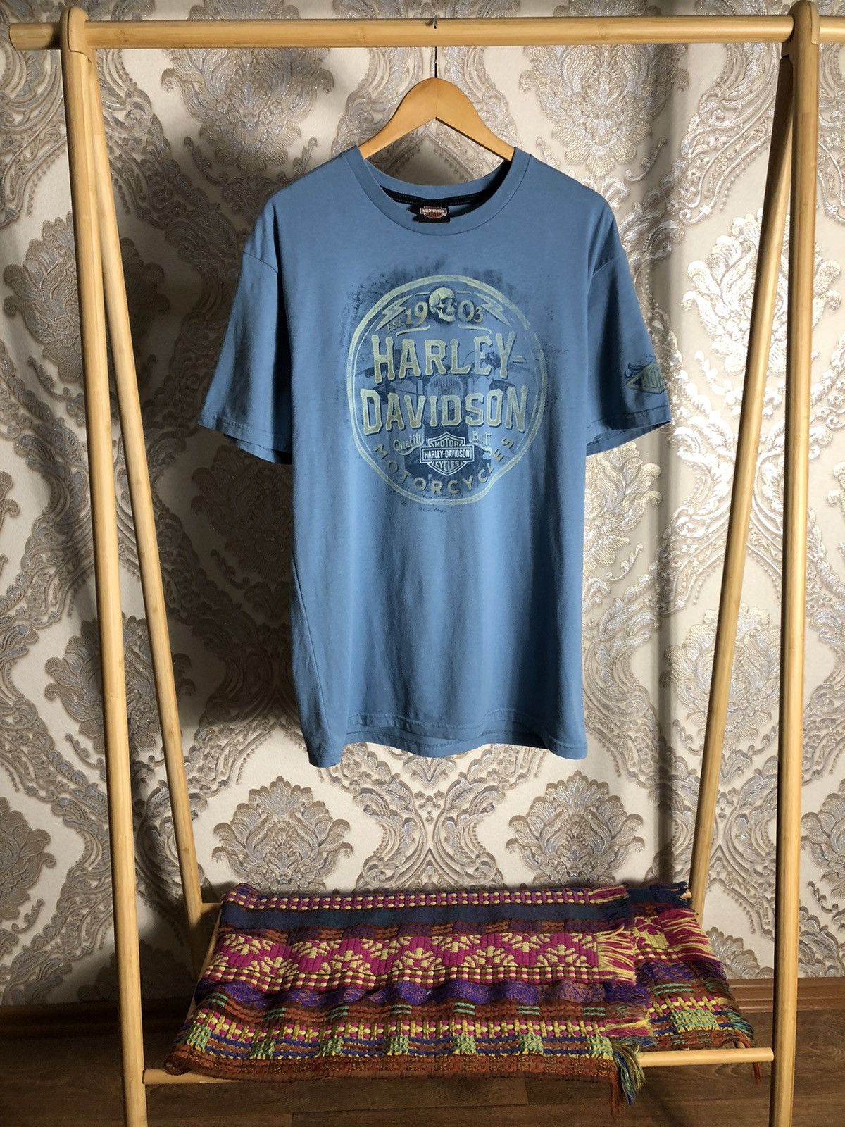 Harley Davidson VINTAGE HARLEY DAVIDSON CHICAGO MOTORCYCLE RETRO Y2K 90s USA Size US L / EU 52-54 / 3 - 1 Thumbnail