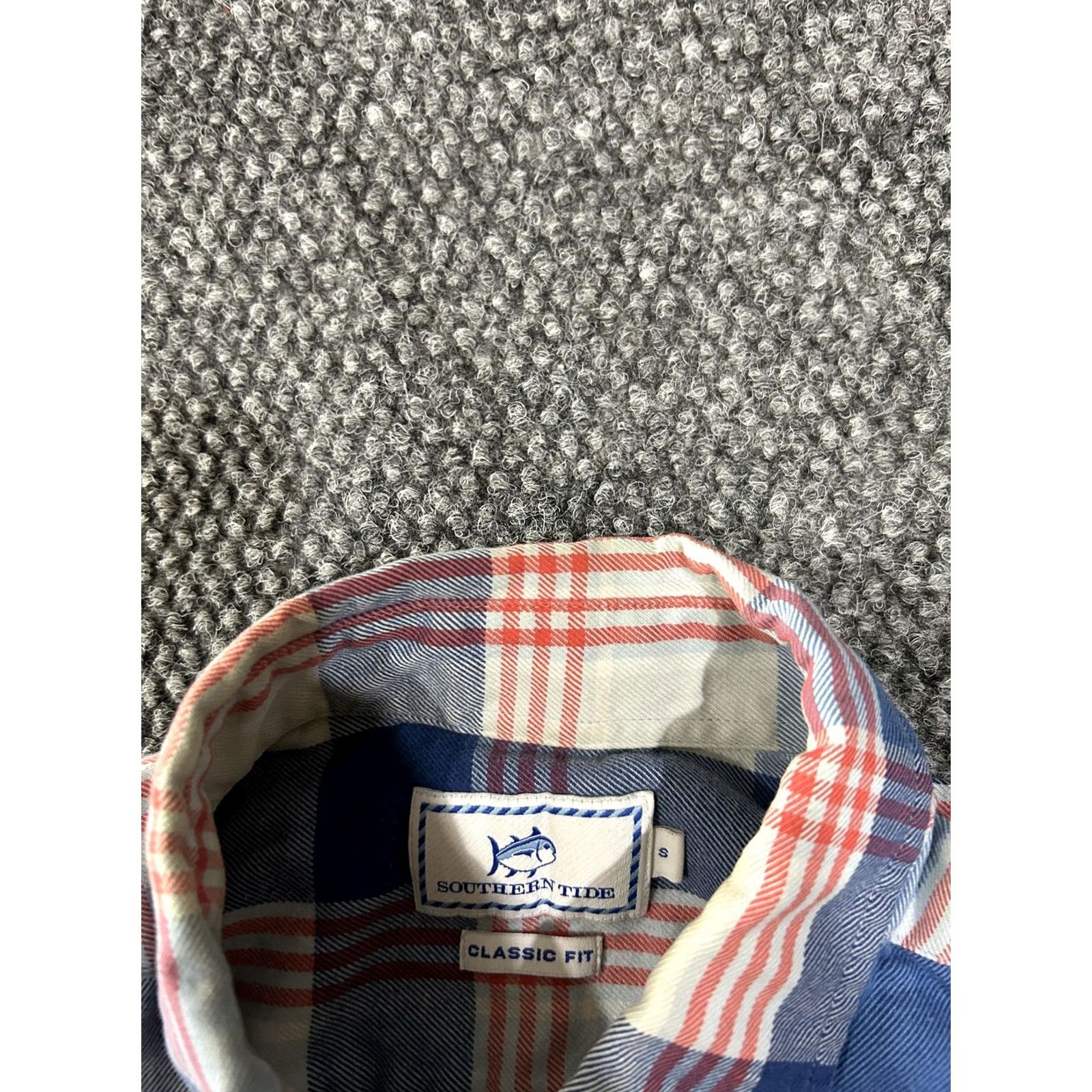 Southern Tide Southern Tide Shirt Mens Small Blue Red Plaid Button Long Sleeve Classic Fit Size US S / EU 44-46 / 1 - 6 Thumbnail