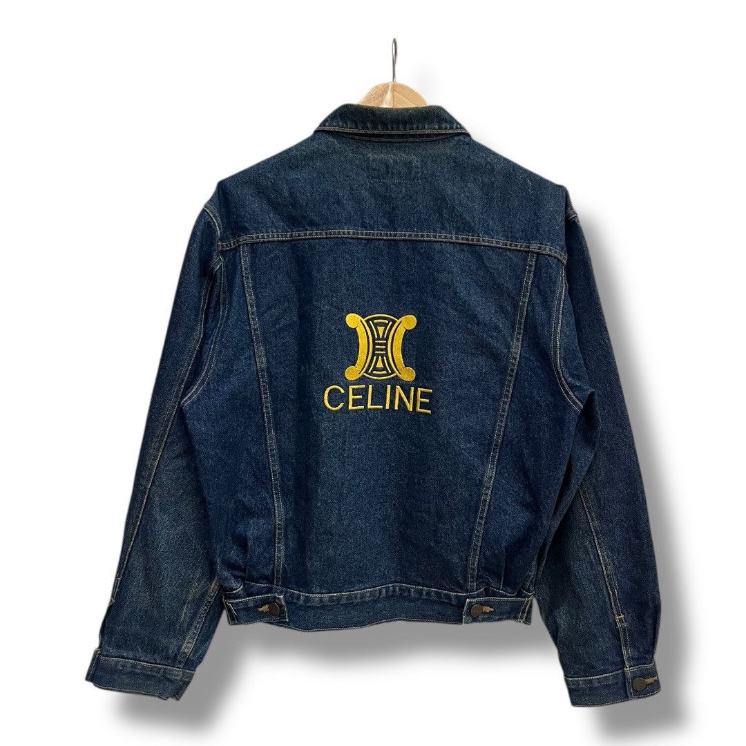 Celine × Designer CELINE DENIM TRUCKER JACKET Size US M / EU 48-50 / 2 - 2 Thumbnail