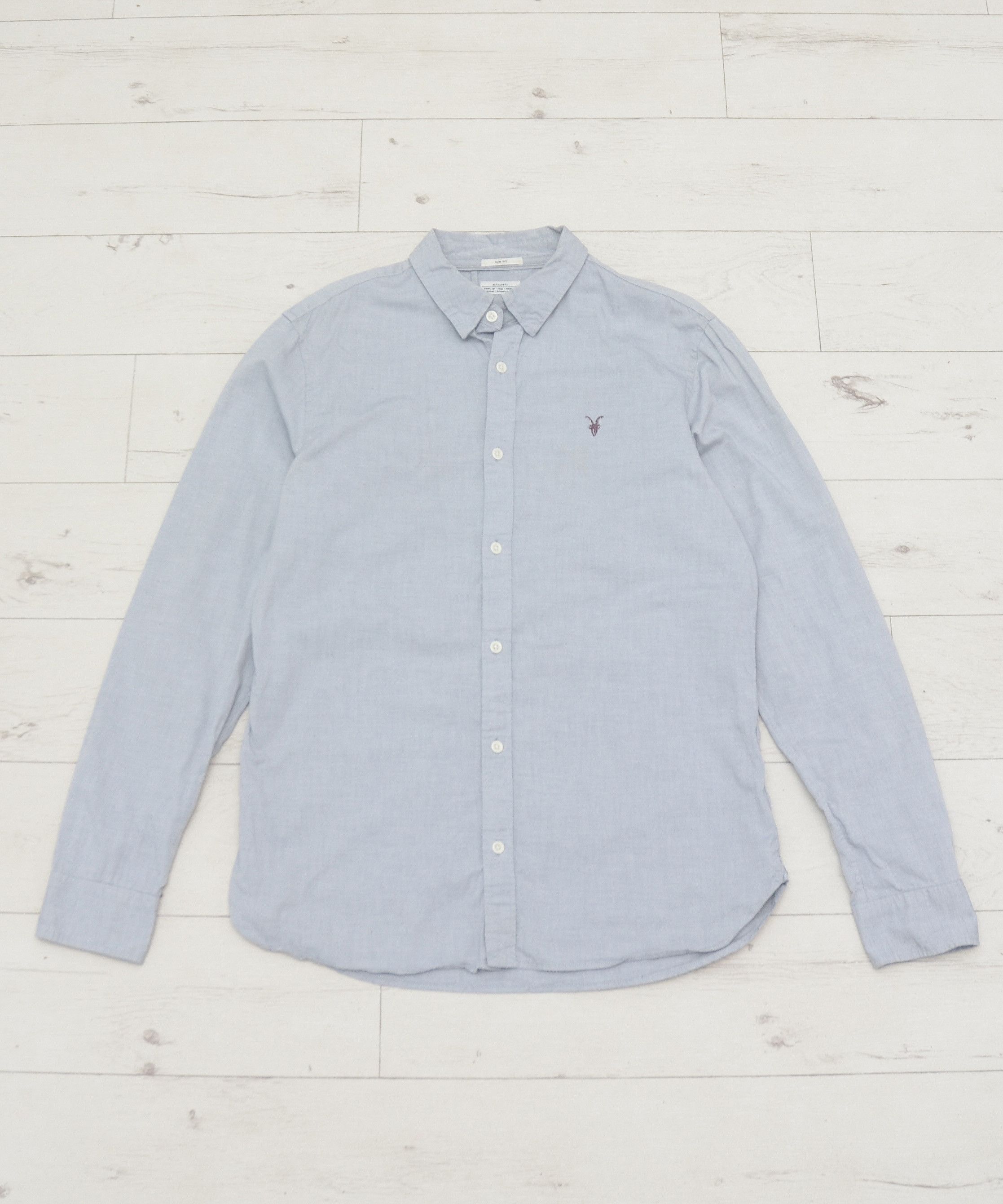 Allsaints Allsaints Shirt Redondo Ramskull Gray Casual Shirt size M Size US M / EU 48-50 / 2 - 1 Thumbnail
