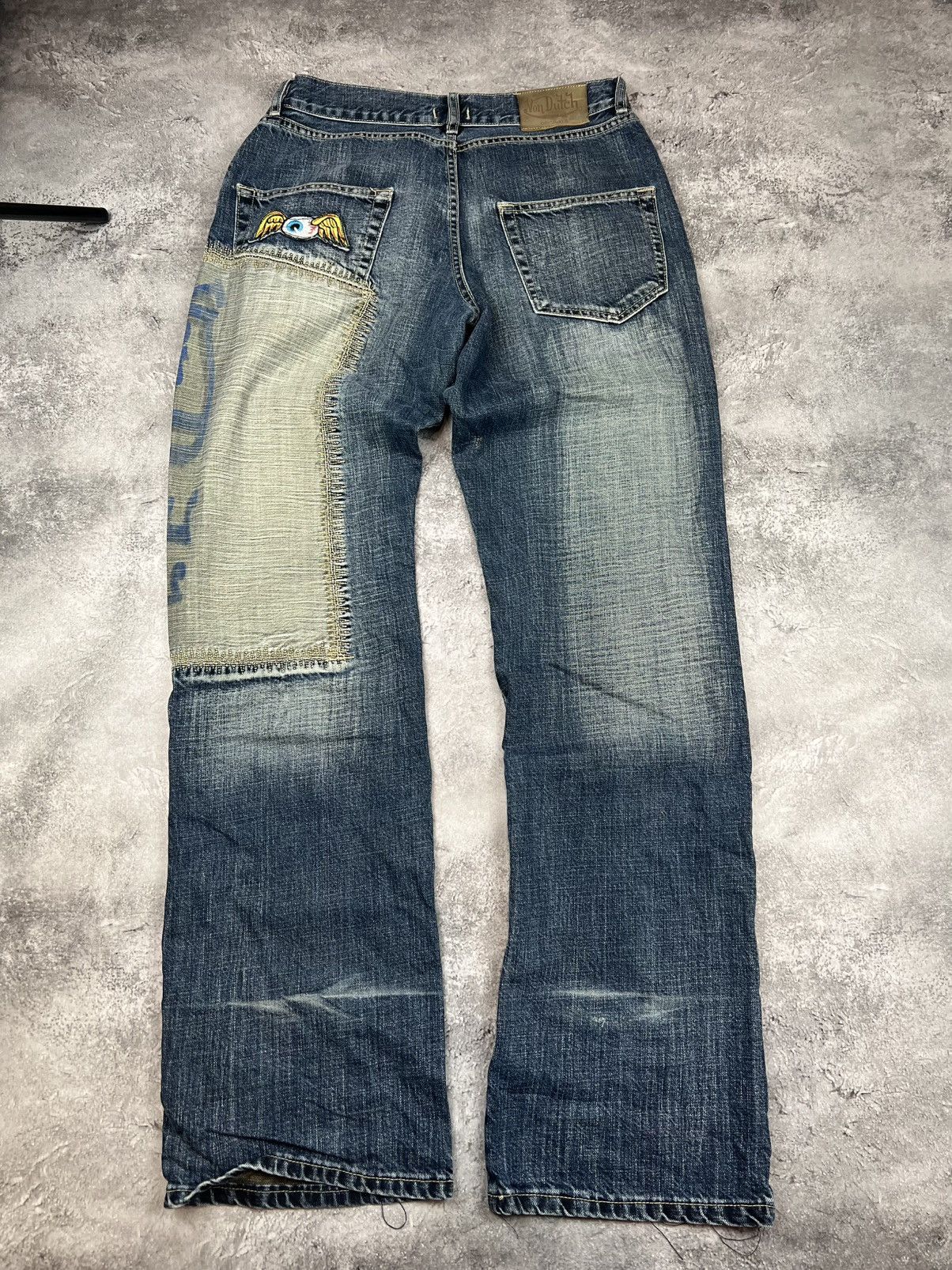 Von Dutch Von Dutch Mens Wide Denim Pants Jeans Y2K Japanese Size US 30 / EU 46 - 2 Thumbnail