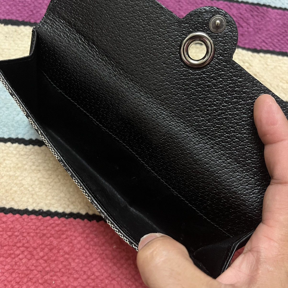 Gucci × Vintage Authentic Vintage Gucci Flap GG Monogram Long Wallet Size ONE SIZE - 6 Thumbnail