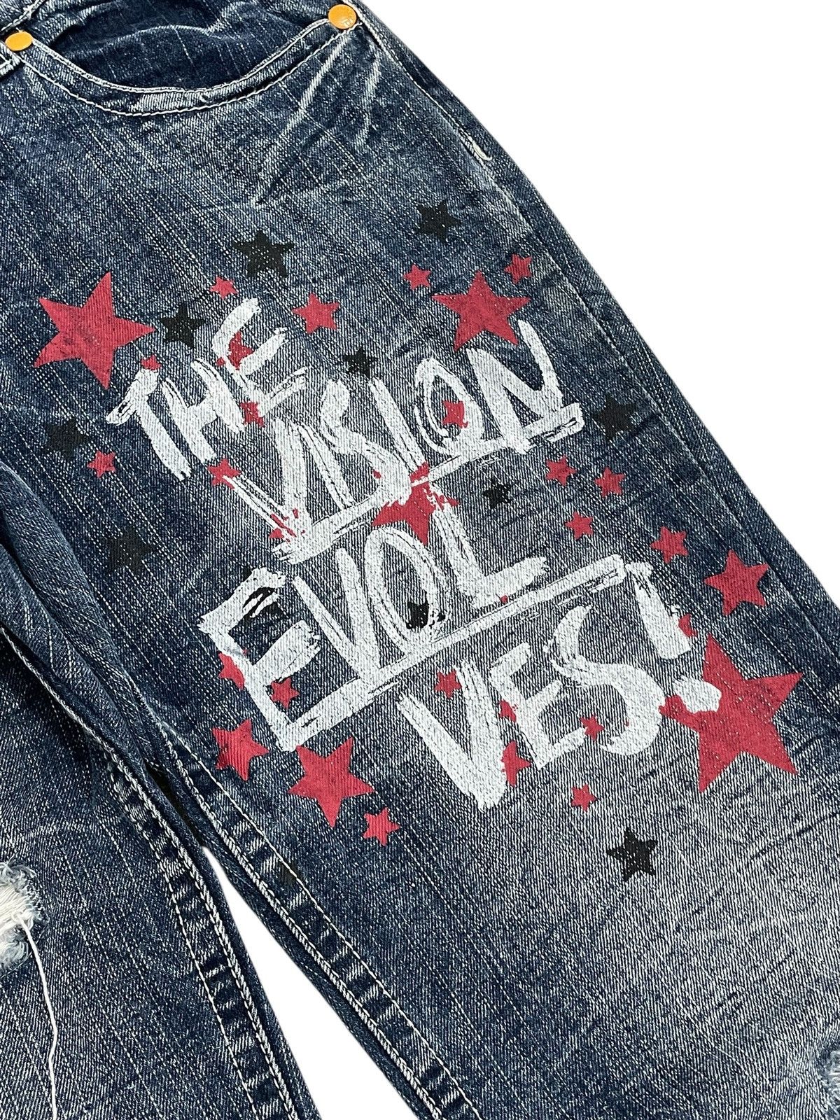Isamu Katayama Backlash Distressed Patched The Vision Evolves Art Painting Size US 32 / EU 48 - 10 Thumbnail