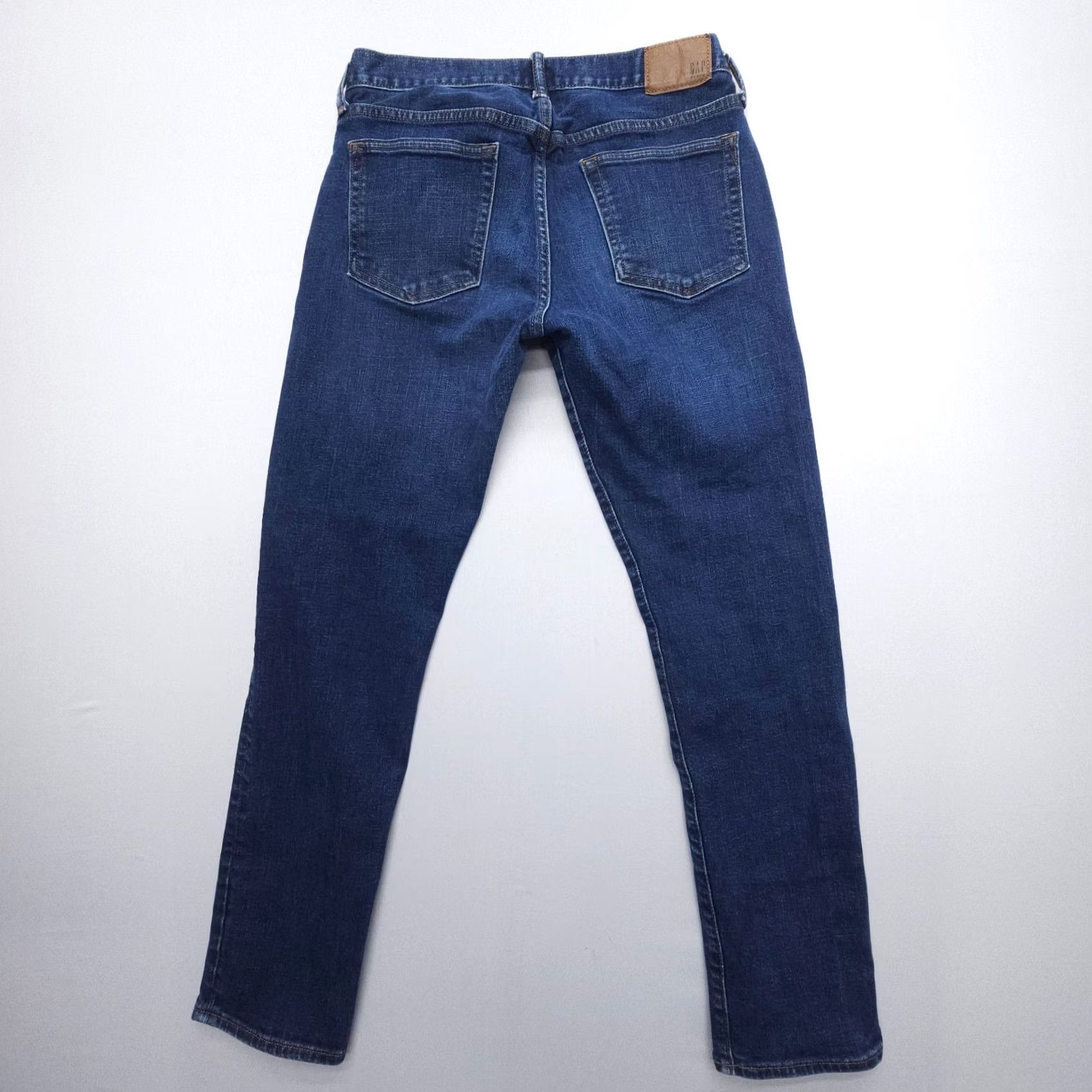 Gap Gap Jeans Mens Slim Straight 29x30 Dark Blue Denim Cotton Stretch 5-Pocket USA 1969 Regular Boys? Size US 29 - 4 Thumbnail