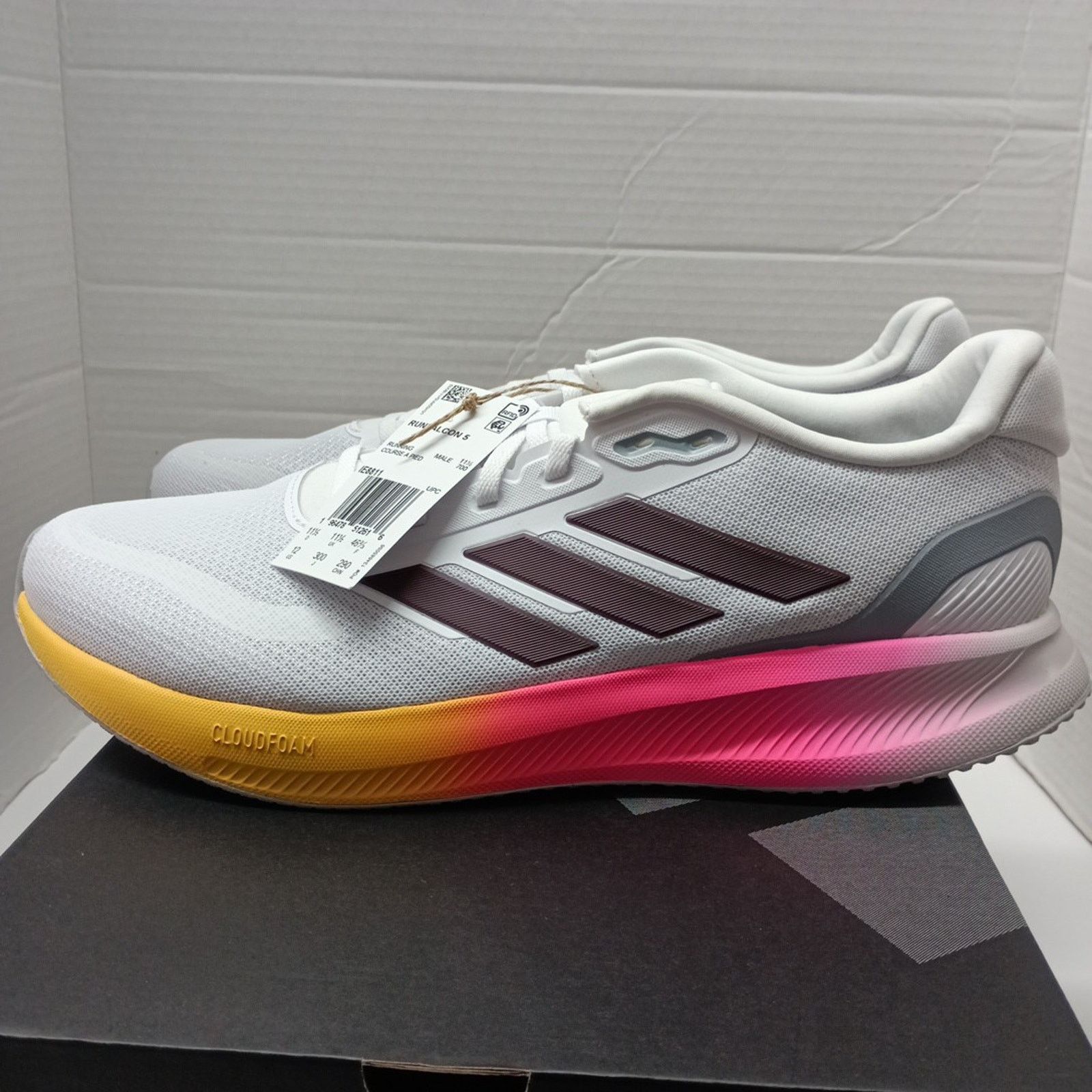 Adidas Adidas Run Falcon 5 Men's Size 12 Course A Pied IE8811 Size US 12 / EU 45 - 3 Thumbnail