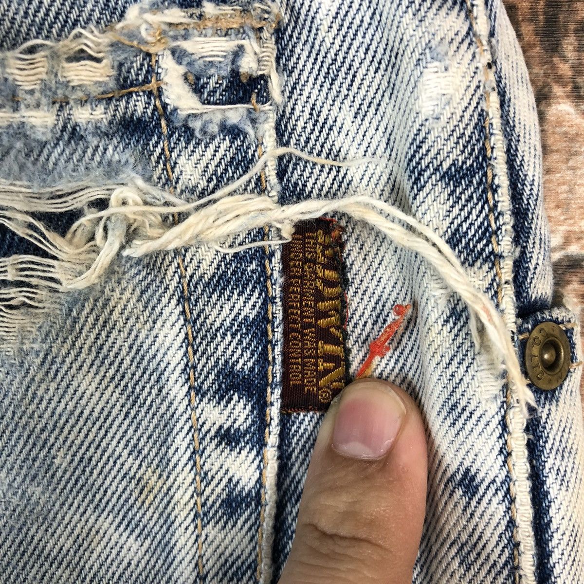 Edwin Edwin vintage Blue Denim Pants #A2125 Size US 30 / EU 46 - 17 Thumbnail