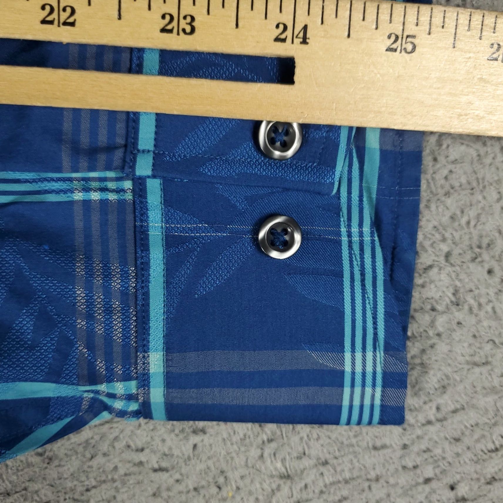 Tommy Bahama Tommy Bahama Blue Plaid Cotton Button-Up Shirt Long Sleeve Adult Large Mens Size US L / EU 52-54 / 3 - 6 Thumbnail