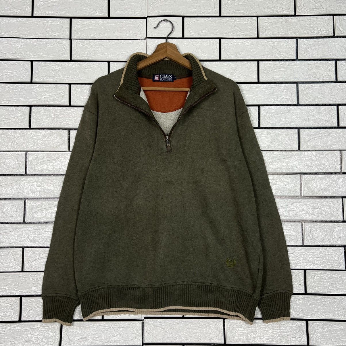 Chaps Ralph Lauren Vintage CHAPS RALPH LAUREN Half Zipper Sweatshirt #4093-C186 Size US L / EU 52-54 / 3 - 9 Thumbnail