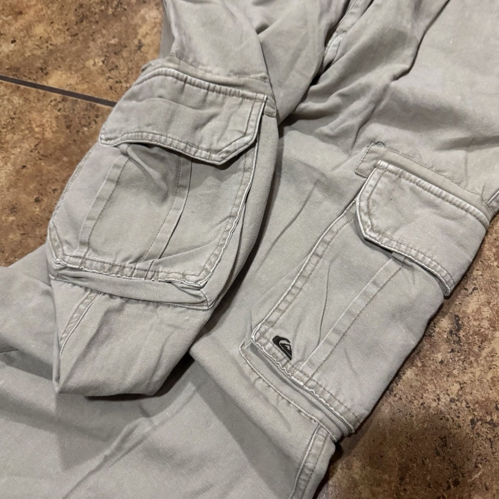 Quiksilver VTG Quiksilver Pants Mens 32x31 Baggy Cargo Skater Surfer Y2K 90s Pipes Grunge Pants Size US 32 / EU 48 - 3 Thumbnail