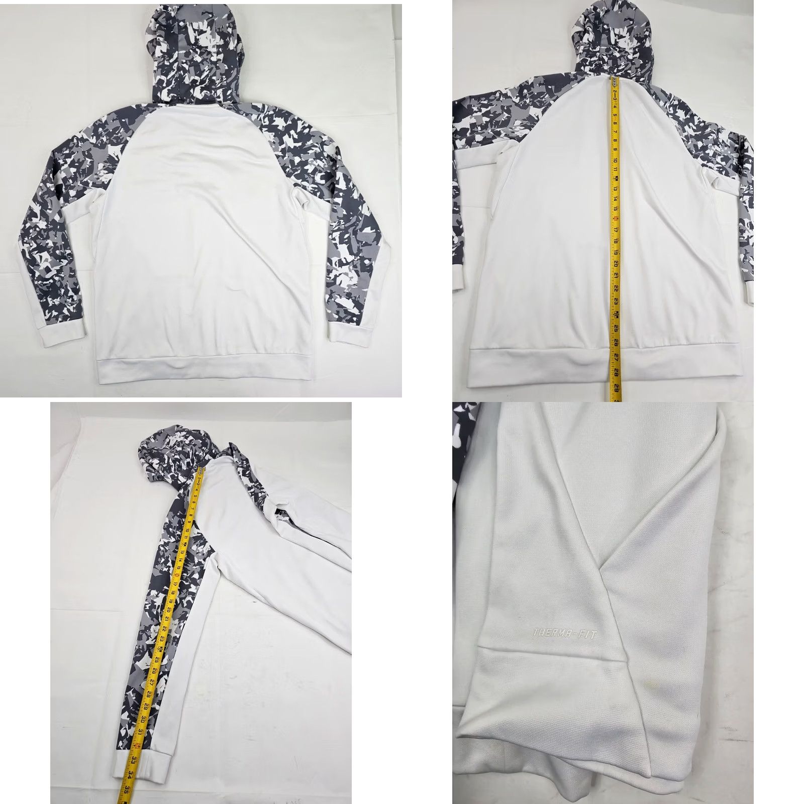 Nike Nike Therma-FIT Pullover Hoodie – Swoosh Camouflage Sleeves Men LARGE Size US L / EU 52-54 / 3 - 8 Thumbnail