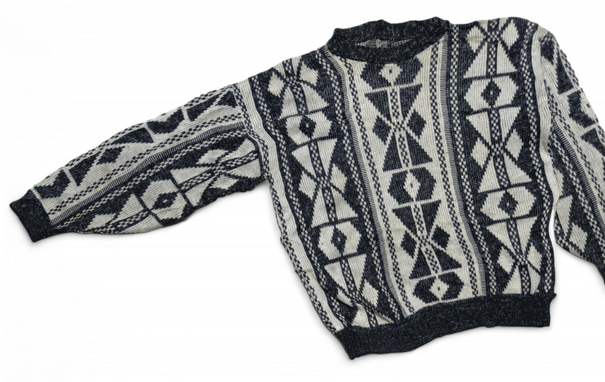 Other Vintage 70s Aztec Navajo Ethnic Abstract Motifs Knit Sweater Size US M / EU 48-50 / 2 - 3 Thumbnail