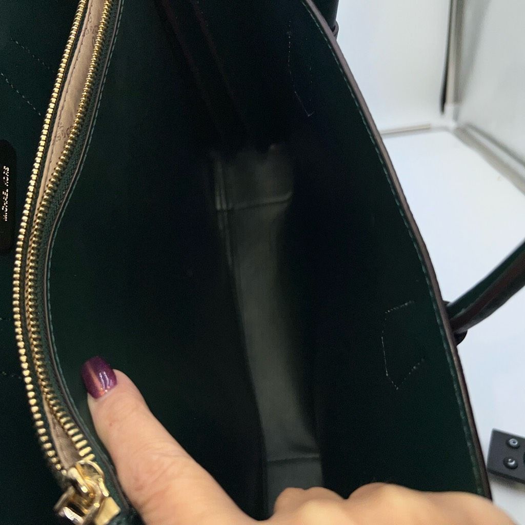 Michael Kors Michael Kors Mercer Large Saffiano Leather Tote Bag in Deep Green Size ONE SIZE - 9 Thumbnail