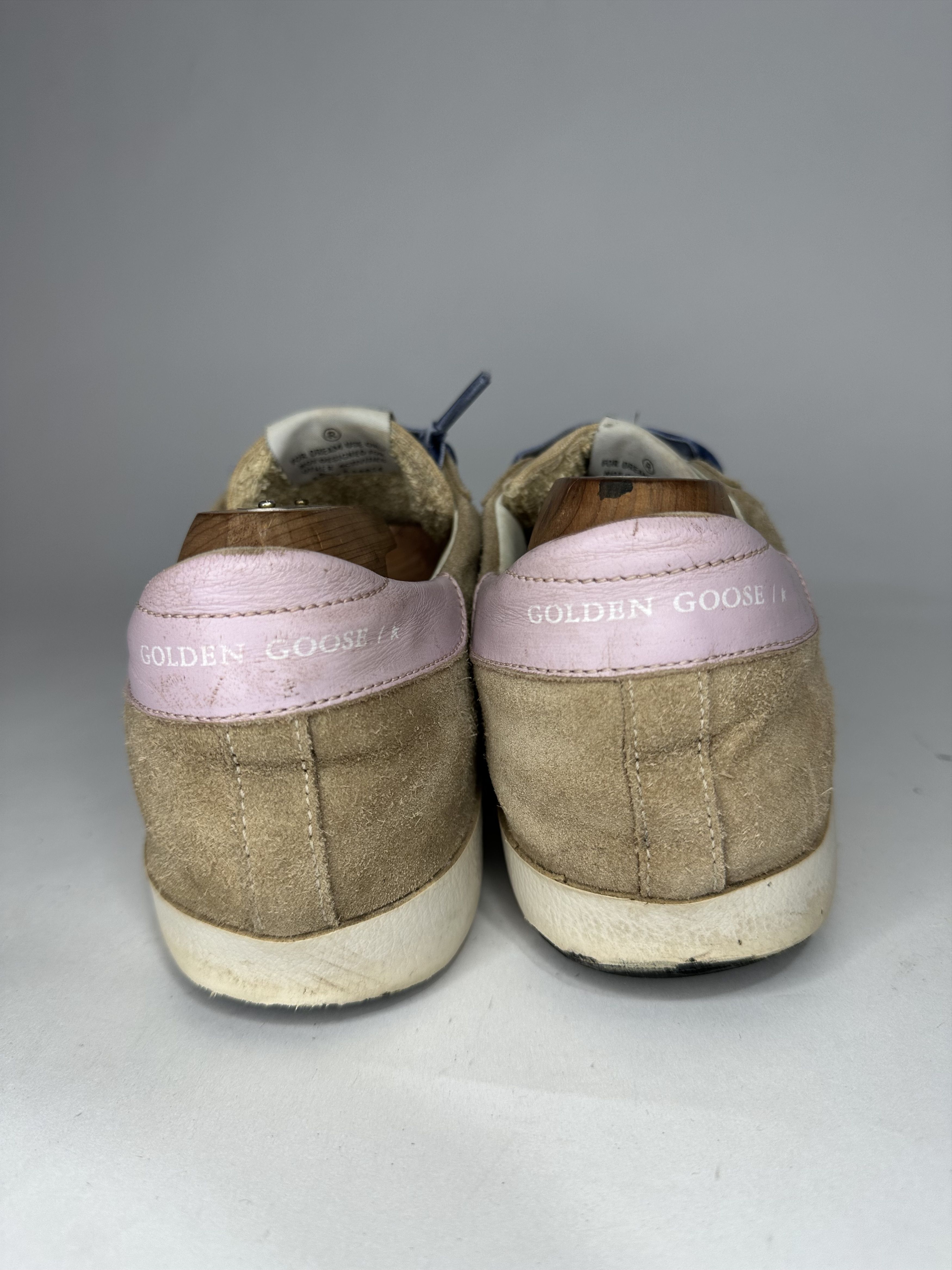 Golden Goose Golden Goose Superstar Tan And Beige Canvas Low Sneakers. Size US 8 / EU 41 - 4 Thumbnail