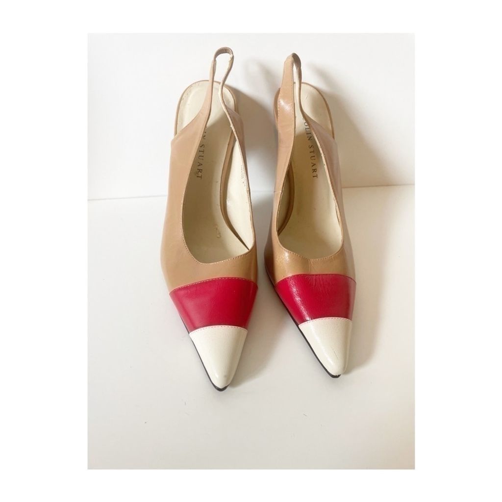 The Unbranded Brand Colin Stuart Slingback Colorblock Shoes Size US 5 / IT 35 - 1 Thumbnail
