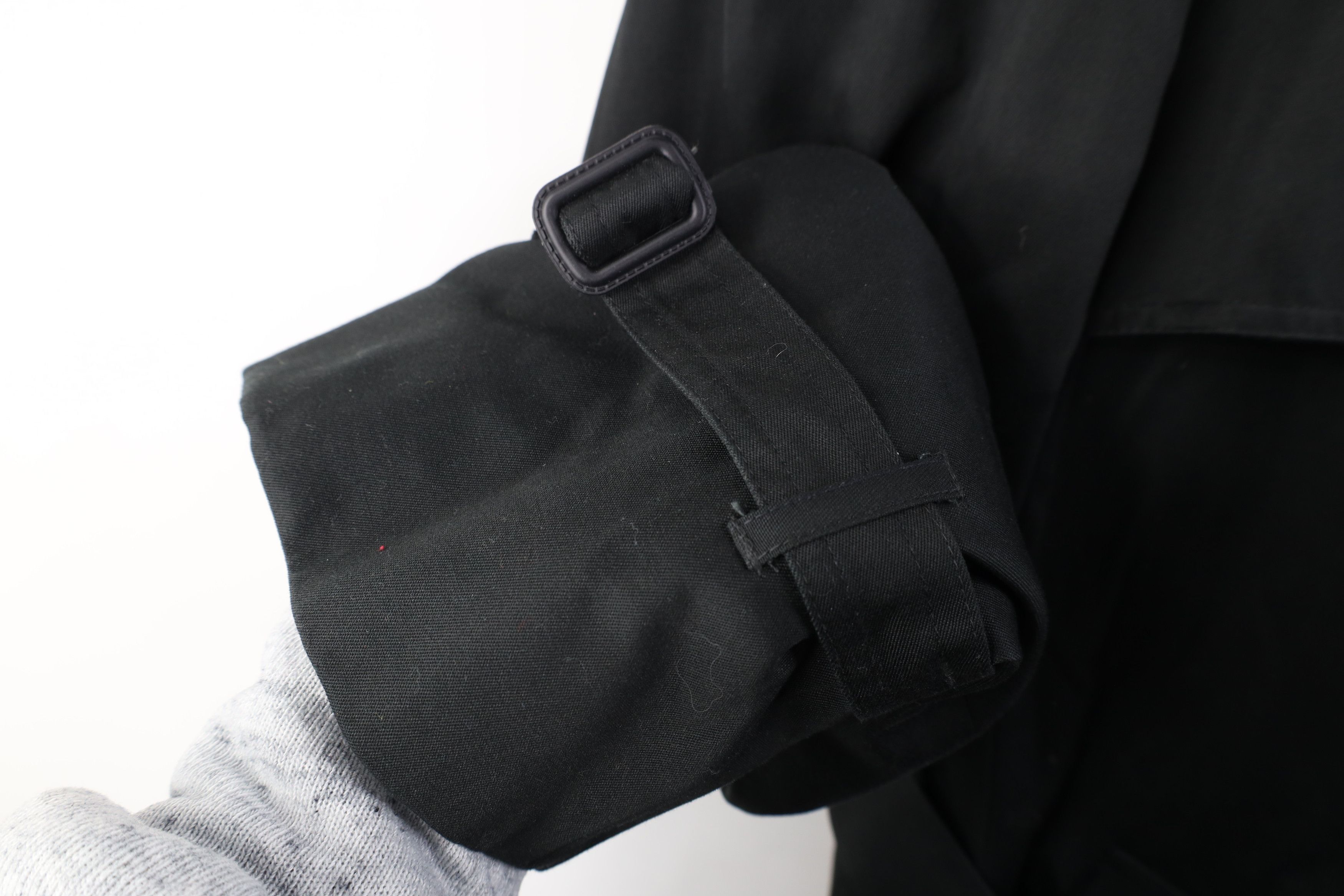 Vintage Vintage 90s Streetwear Lined Belted Trench Coat Jacket Black Size US XXL / EU 58 / 5 - 6 Thumbnail