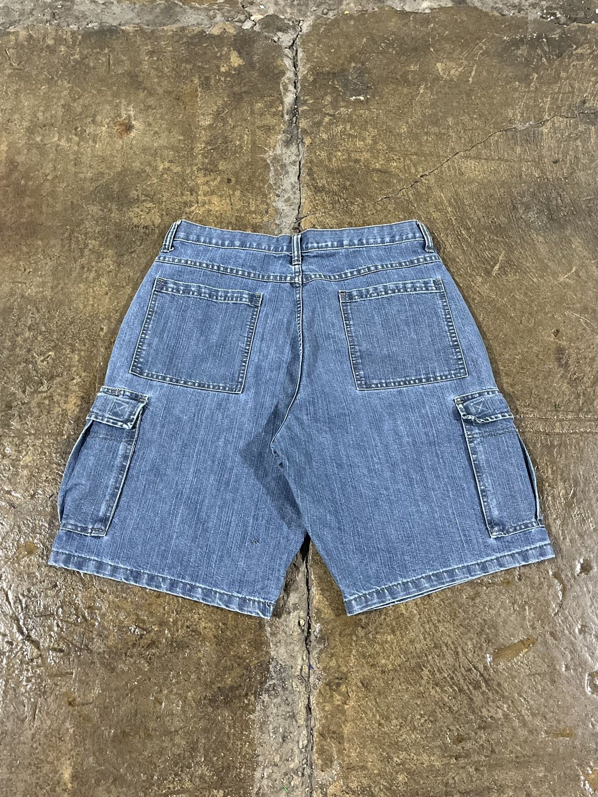 Carhartt × Vintage × Wrangler Crazy Y2K Wrangler Baggy Cargo Jorts Skater Grunge Shorts Size US 34 / EU 50 - 2 Thumbnail