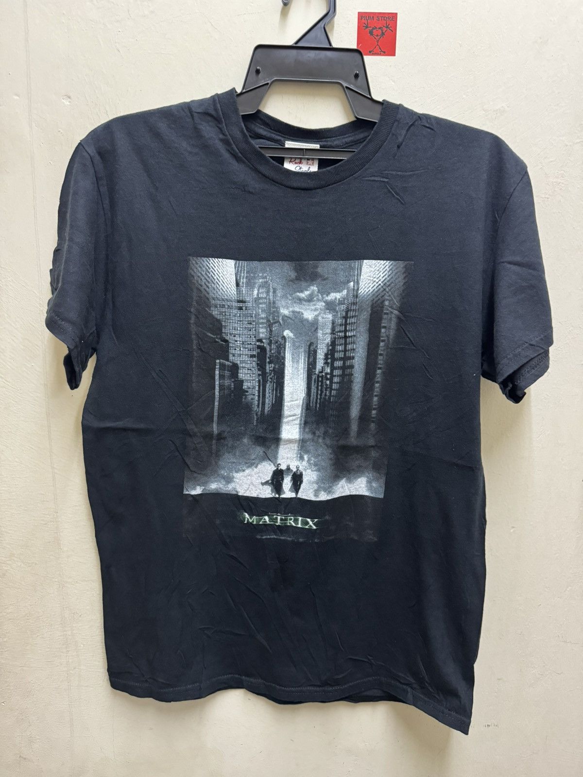 image of Movie x Tee The Matrix in Black, Men's (Size Medium)