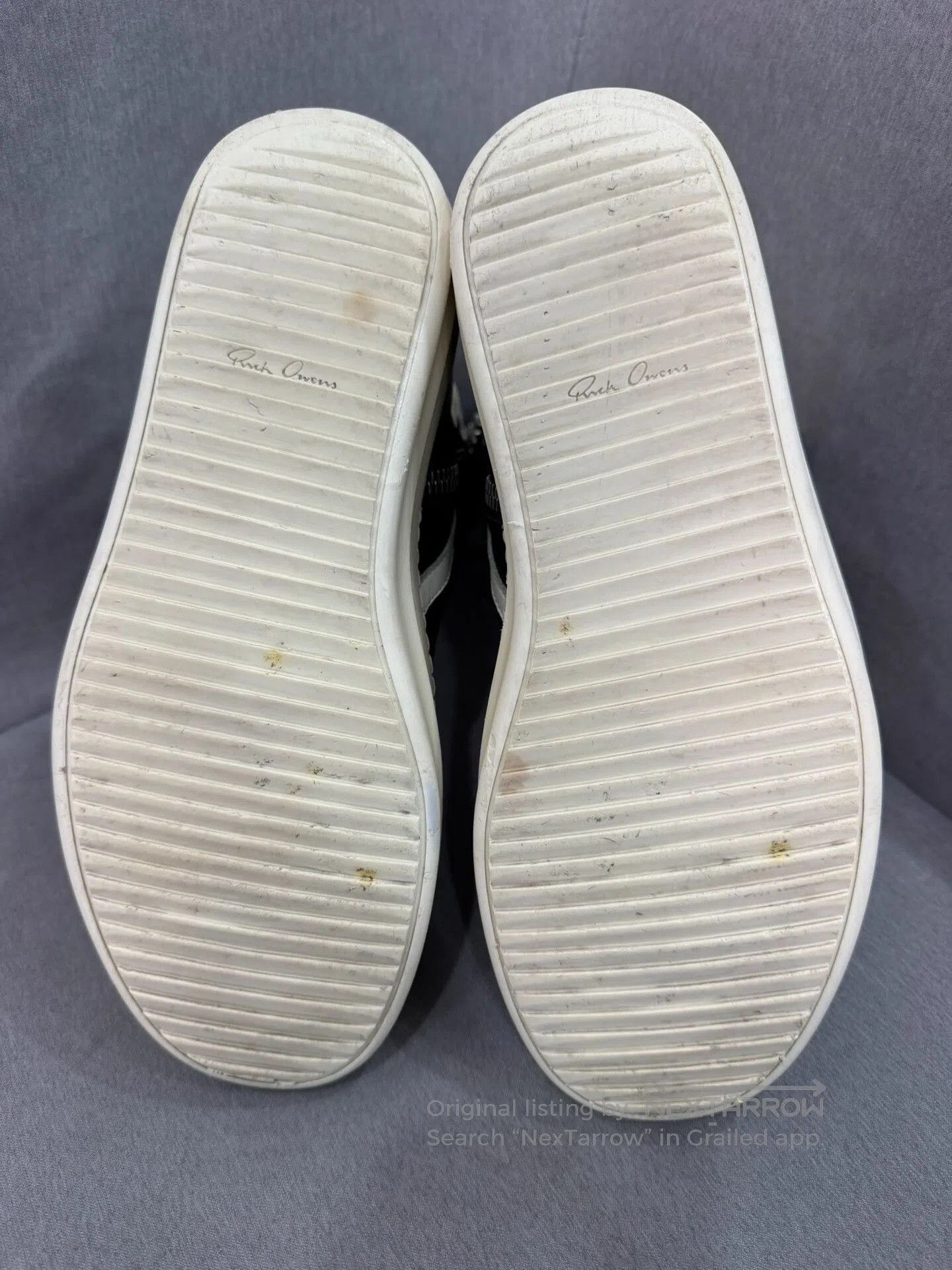 Rick Owens rick owens black and white high-top sneakers. Size US 7 / EU 40 - 7 Thumbnail