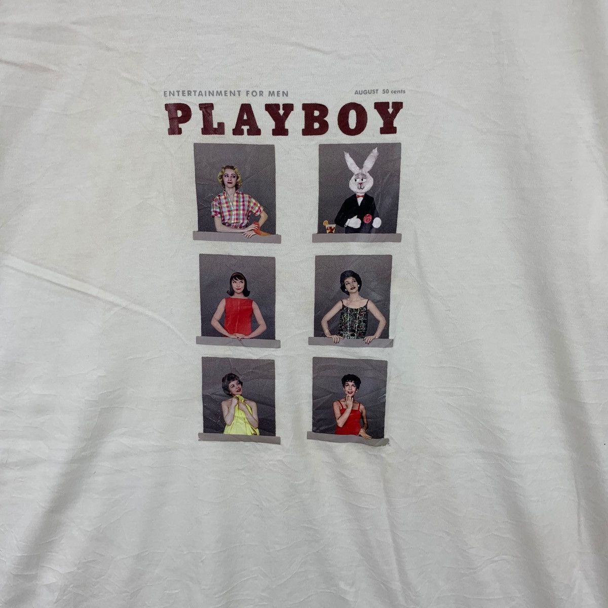 Playboy Vintage PLAYBOY COLLECTION 1958 Centrefold Cover Tee Shirt Size US L / EU 52-54 / 3 - 3 Thumbnail