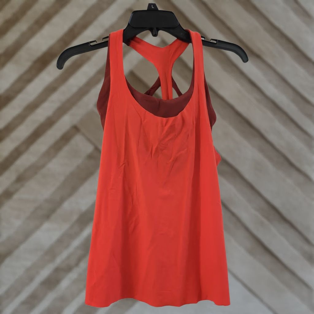 Athleta Athleta Tank Top Supportive Padded Built-In Bra Orange Womens XS Sleeveless Racerback Athletic Activewear Shirt Shirt? Size XS / US 0-2 / IT 36-38 - 1 Thumbnail
