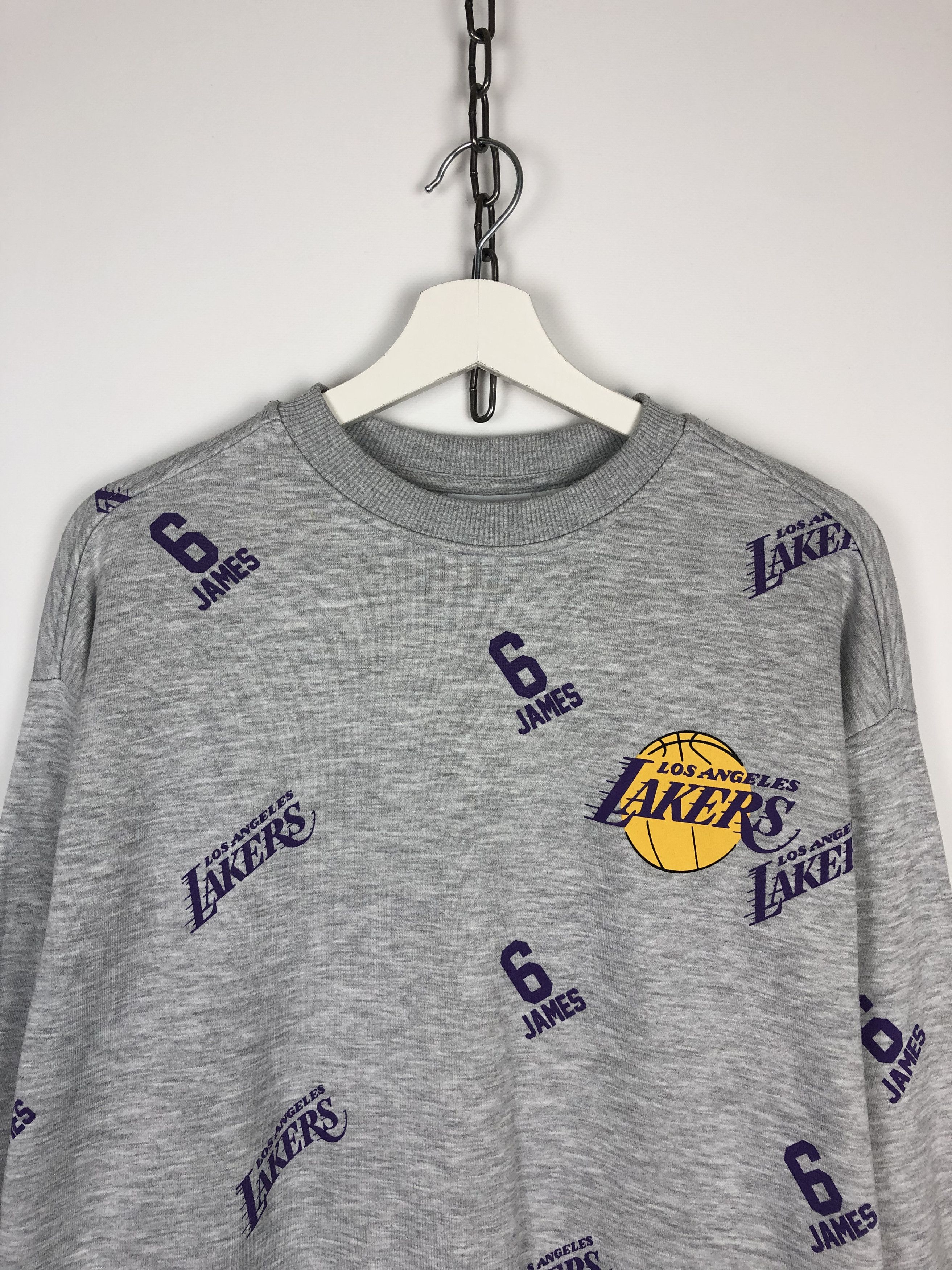 NBA NBA Los Angeles Laker Sweatshirt Crewneck Gray size S Size US S / EU 44-46 / 1 - 2 Thumbnail