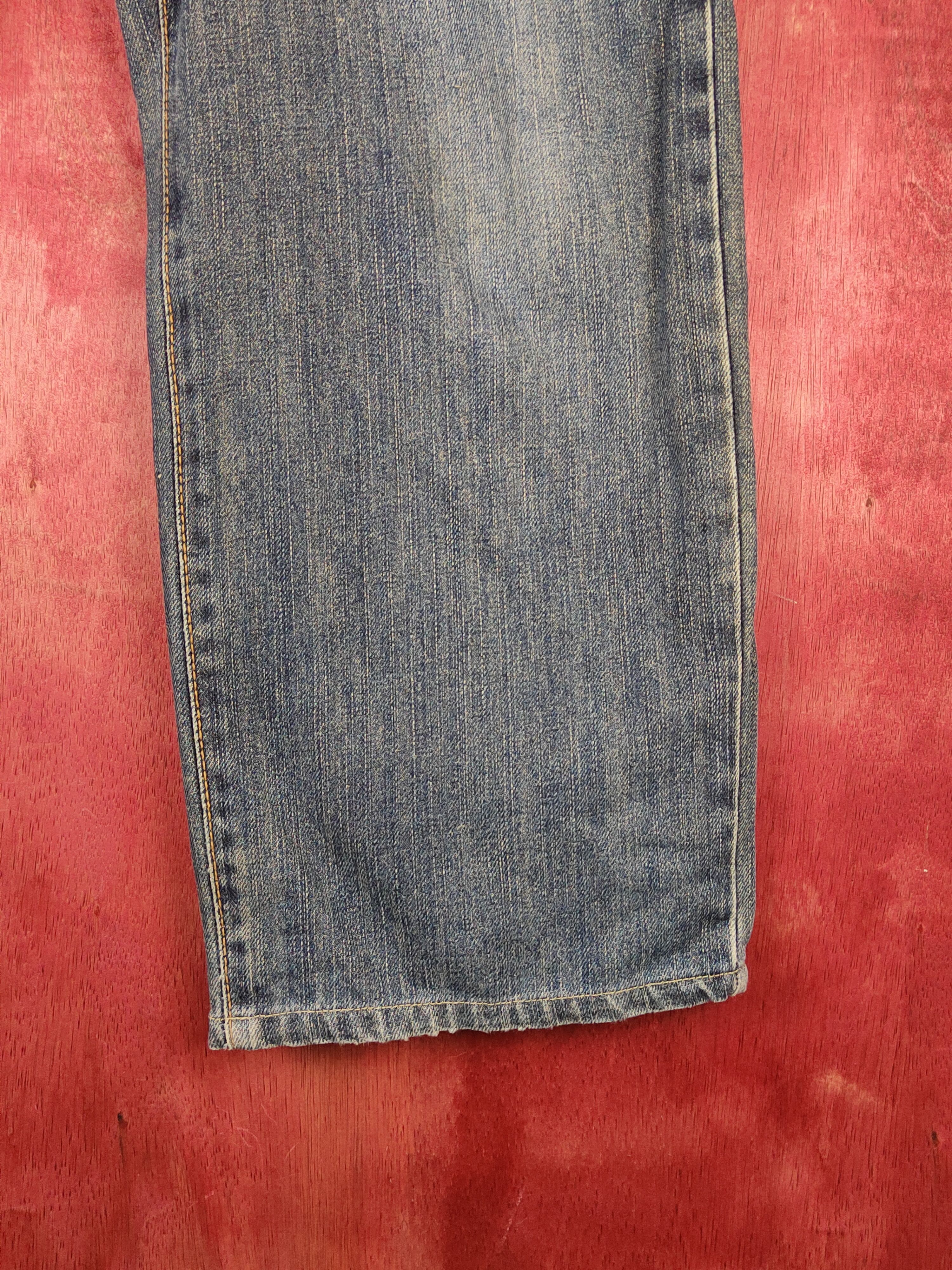 Edwin Edwin Dark Blue Faded Distressed Ripped Jeans #S2310 Size US 34 / EU 50 - 7 Thumbnail