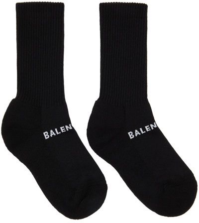 Balenciaga o1w1db11123 Balenciaga Socks in Black Size ONE SIZE - 1 Preview