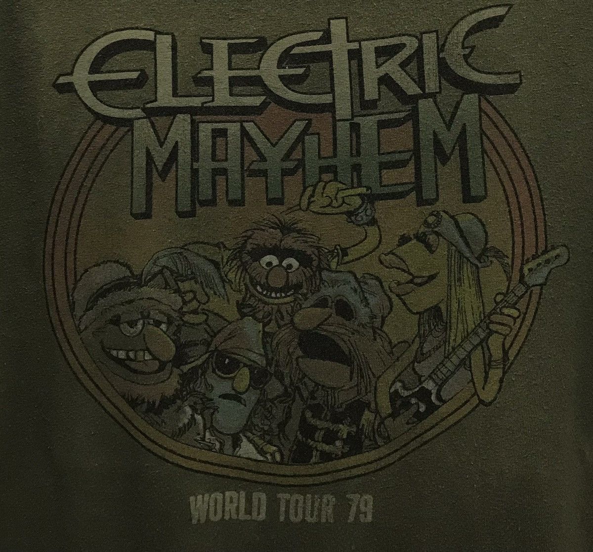 Band Tees × Vintage Vintage The Muppets Electric Mayhem World Tour 79 Shirt Size US XL / EU 56 / 4 - 3 Thumbnail