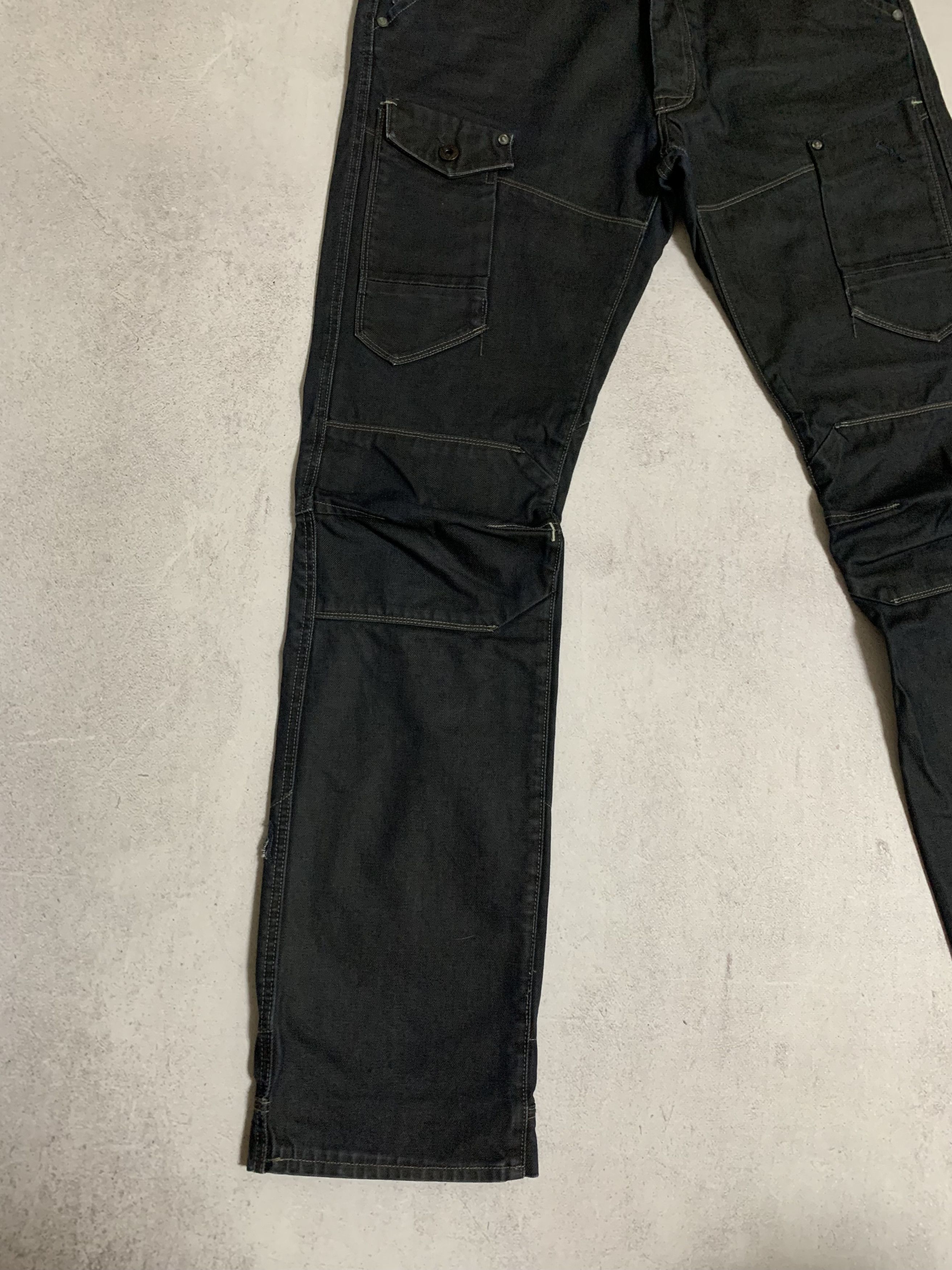 G-Star × Japanese Brand vintage g star raw double knee crazy dirty jeans denim y2k Size US 32 / EU 48 - 5 Thumbnail