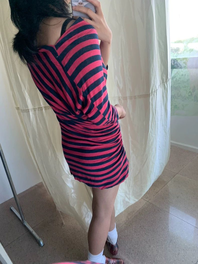 Vivienne Westwood Vivienne Westwood Rose red striped pleated dress Size XS / US 0-2 / IT 36-38 - 2 Thumbnail