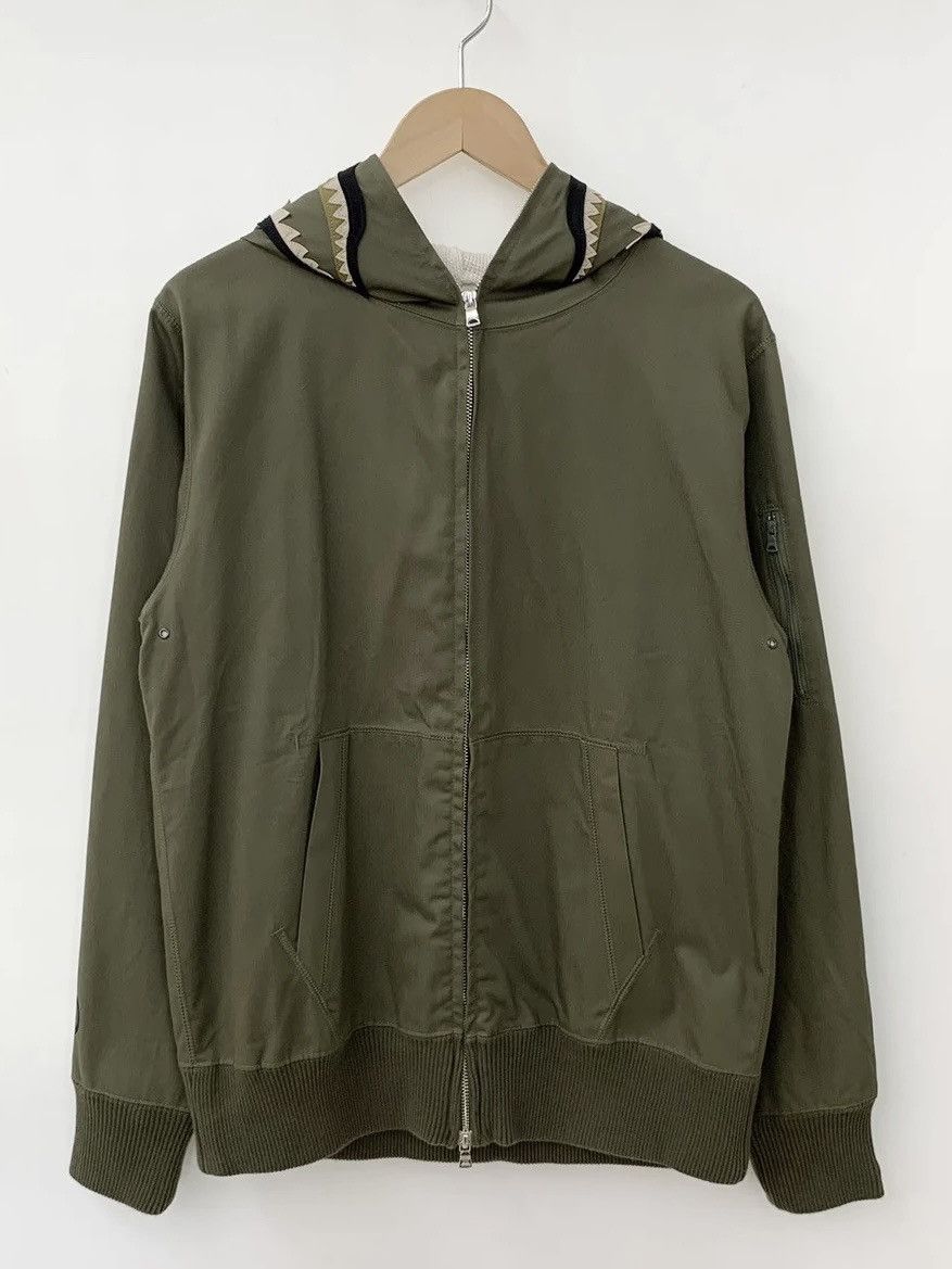 Bape Herringbone Shark Full Zip Hoodie Size US M / EU 48-50 / 2 - 1 Thumbnail