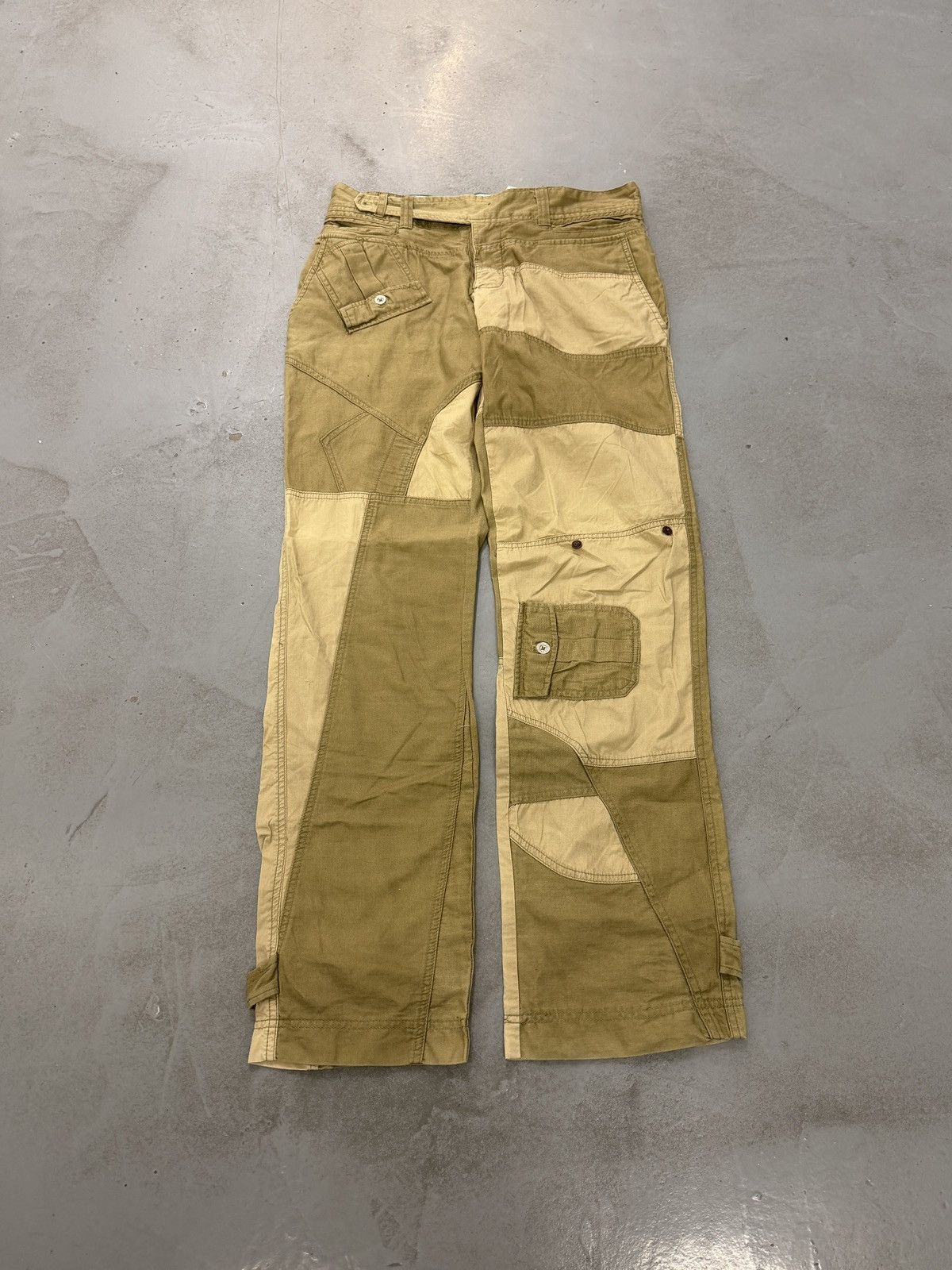 Dolce & Gabbana Dolce & Gabbana AW2007 Multi Pockets Patchwork Cargo Pants Size US 34 / EU 50 - 1 Thumbnail
