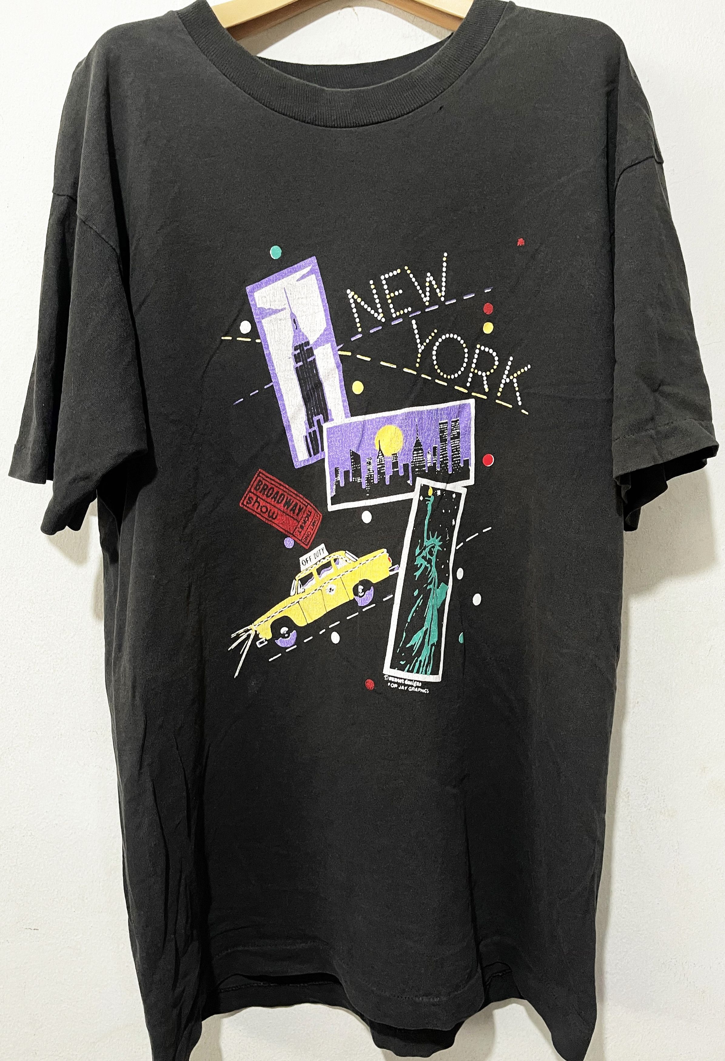 Vintage Vintage 90s New York Shirt Size US L / EU 52-54 / 3 - 1 Thumbnail