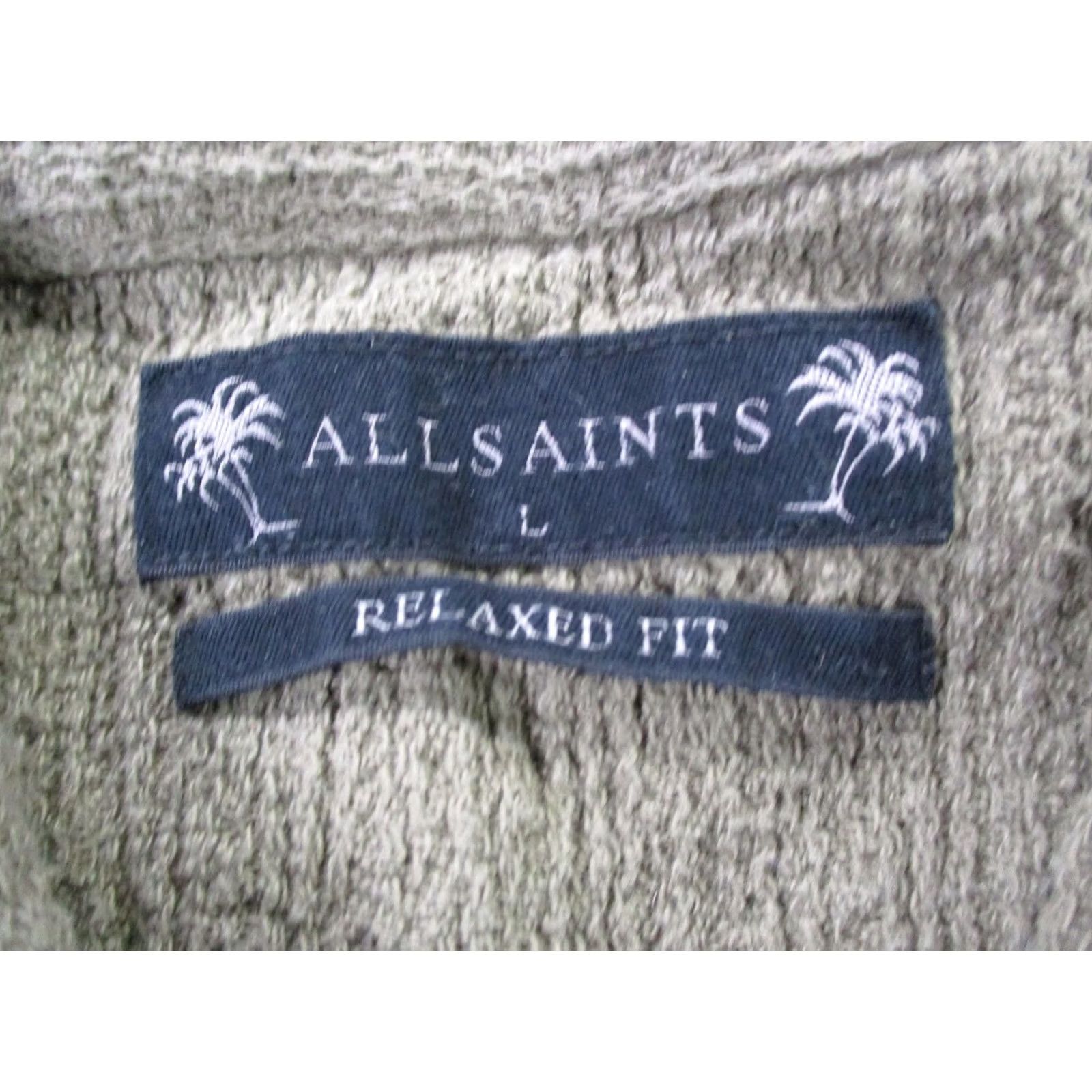 Allsaints AllSaints Polo Shirt Mens L Green Preppy Casual Knit Cotton Short Sleeve Button Collar logo Embroidered Modern Fit Size US L / EU 52-54 / 3 - 5 Thumbnail