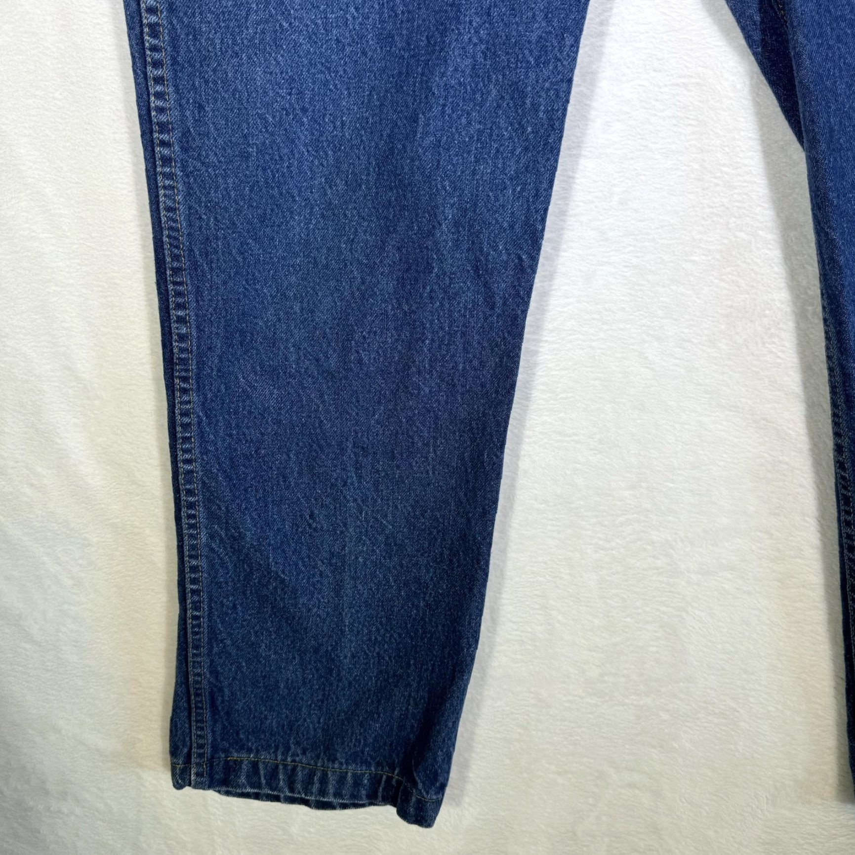 Vintage VINTAGE Roebucks Jeans Mens 34x34 Blue Denim Made USA High Rise Straight 90s Size US 38 / EU 54 - 7 Thumbnail