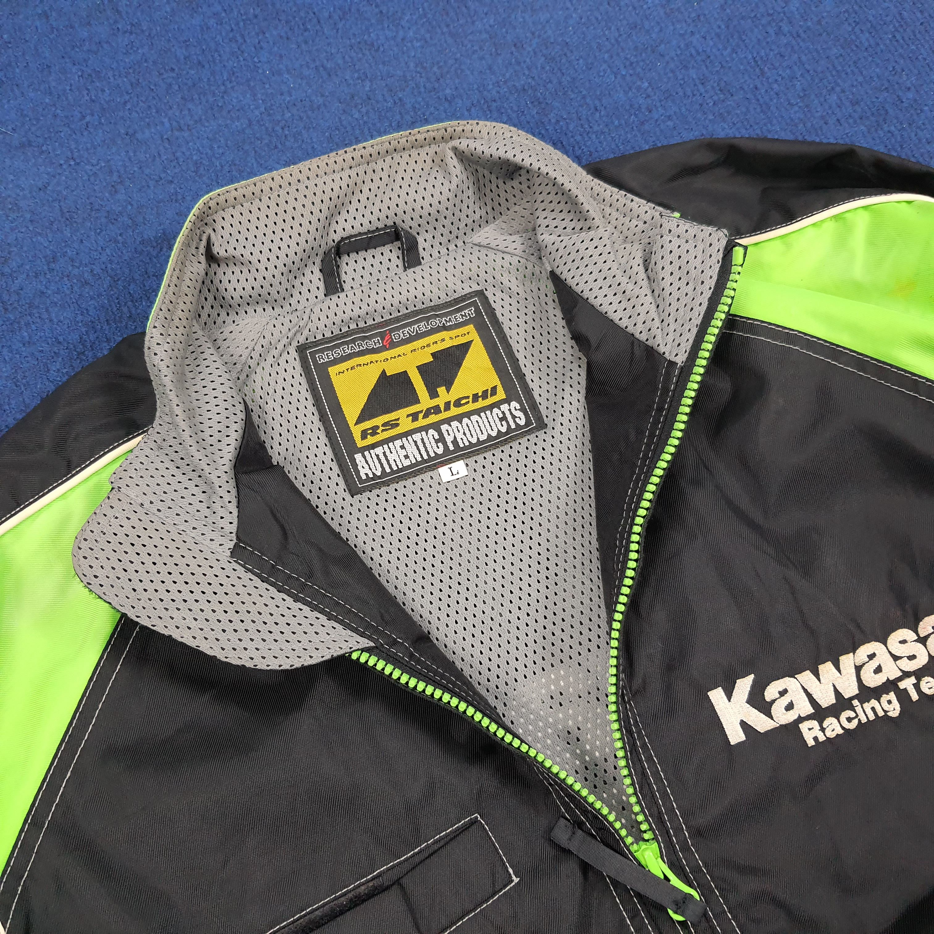 Japanese Brand × Vintage Vintage Kawasaki Racing Team Japanese Brand Bikers Jacket Size US L / EU 52-54 / 3 - 6 Thumbnail