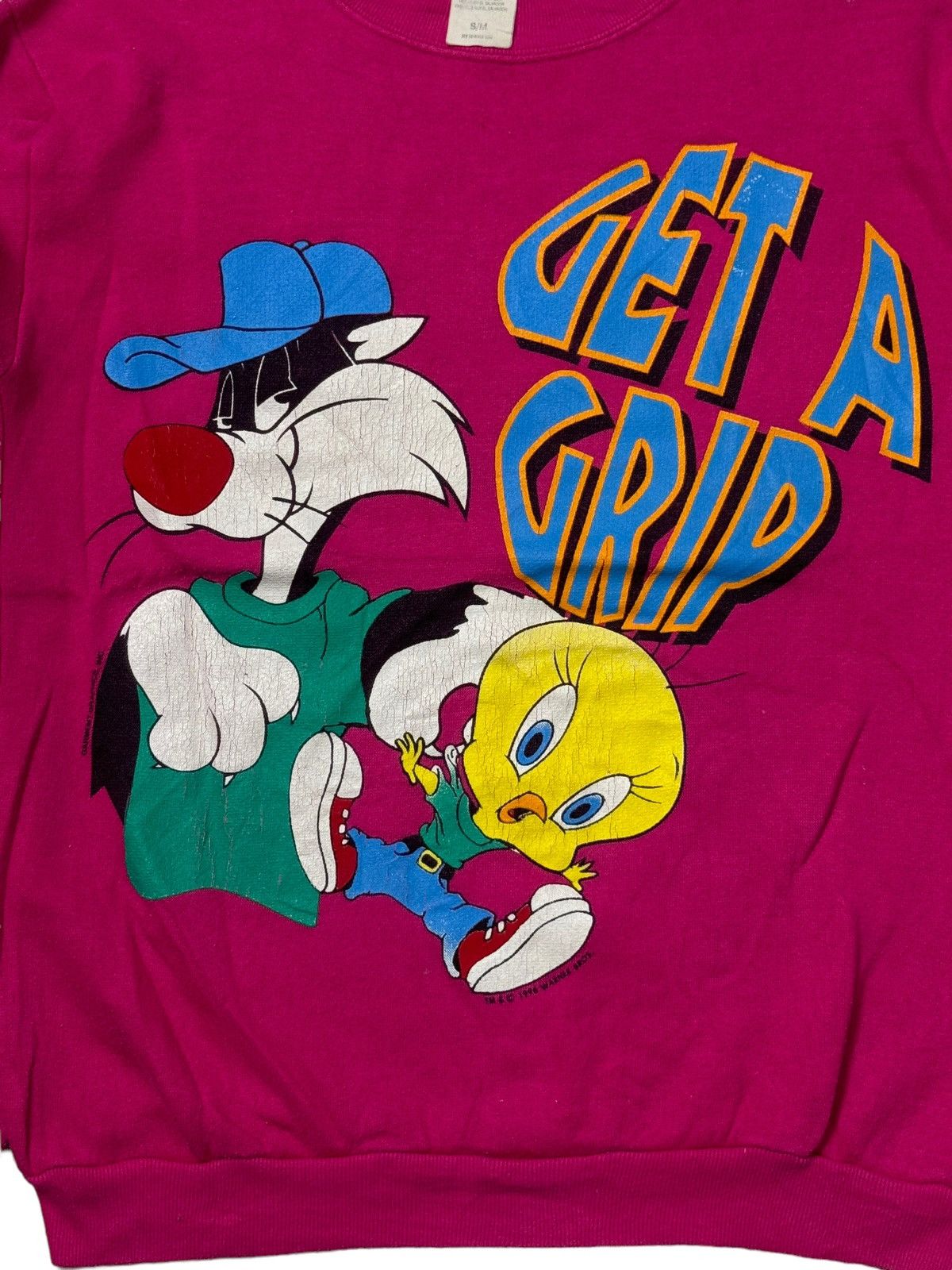 Vintage × Warner Bros Vintage 1996 Looney Tunes Tweety Sylvester Warner Bros Size US S / EU 44-46 / 1 - 2 Thumbnail